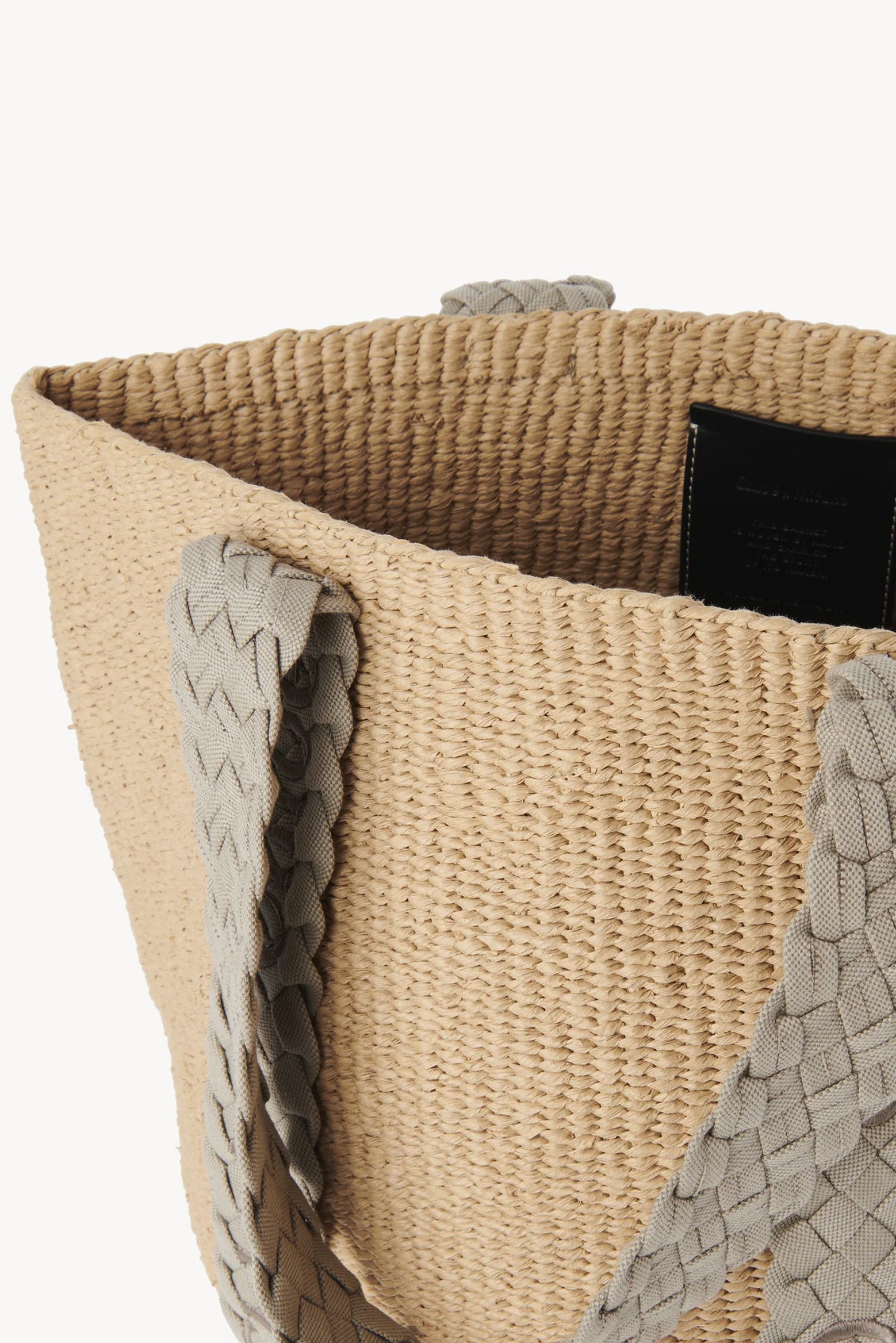 Chloe Woody Large Basket Bag in Pastel Grey available at The New Trend Australia.