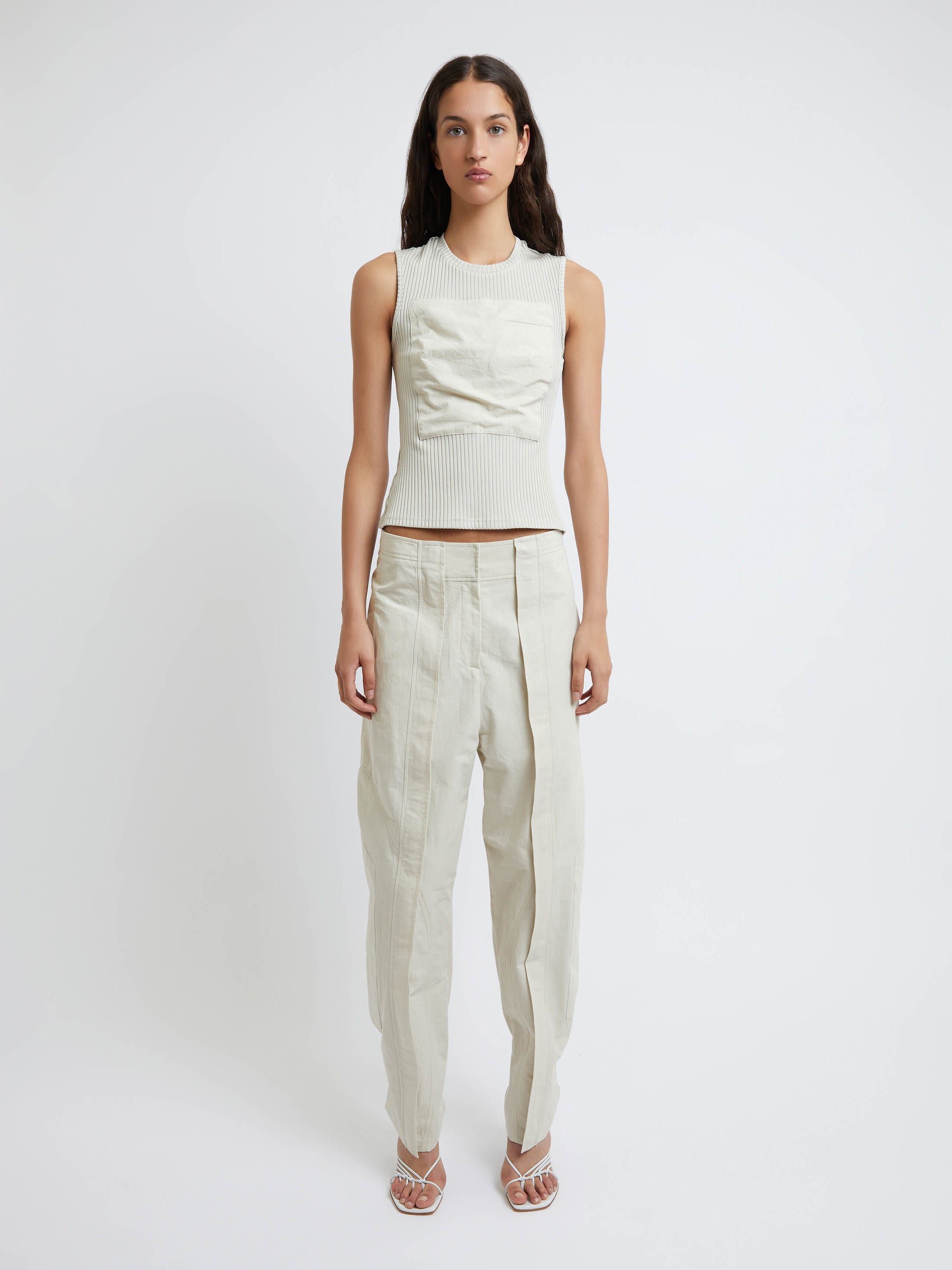 Christopher Esber Cocosolo Trouser in Putty available at TNT The New Trend Australia.