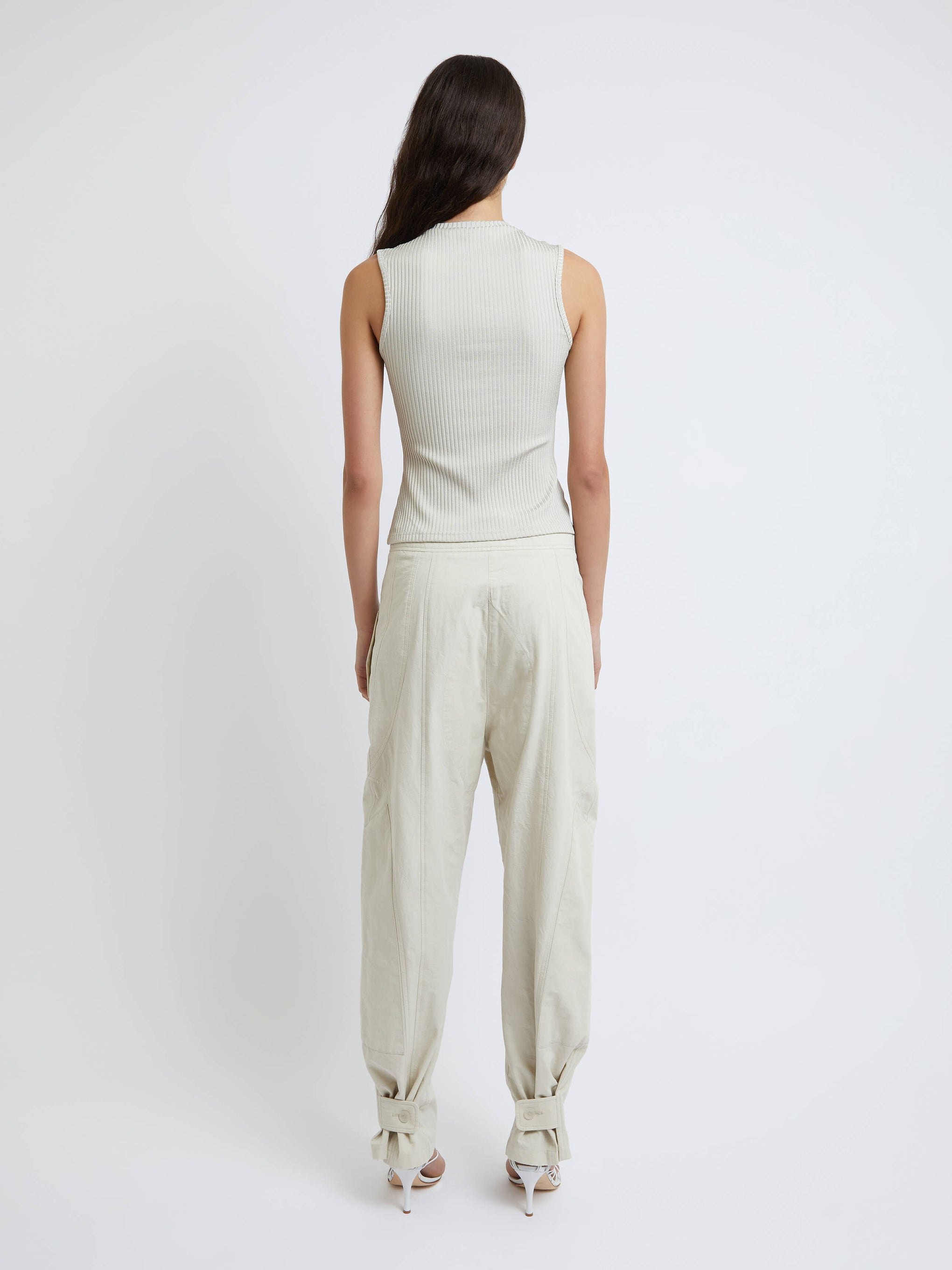Christopher Esber Cocosolo Trouser in Putty available at TNT The New Trend Australia.