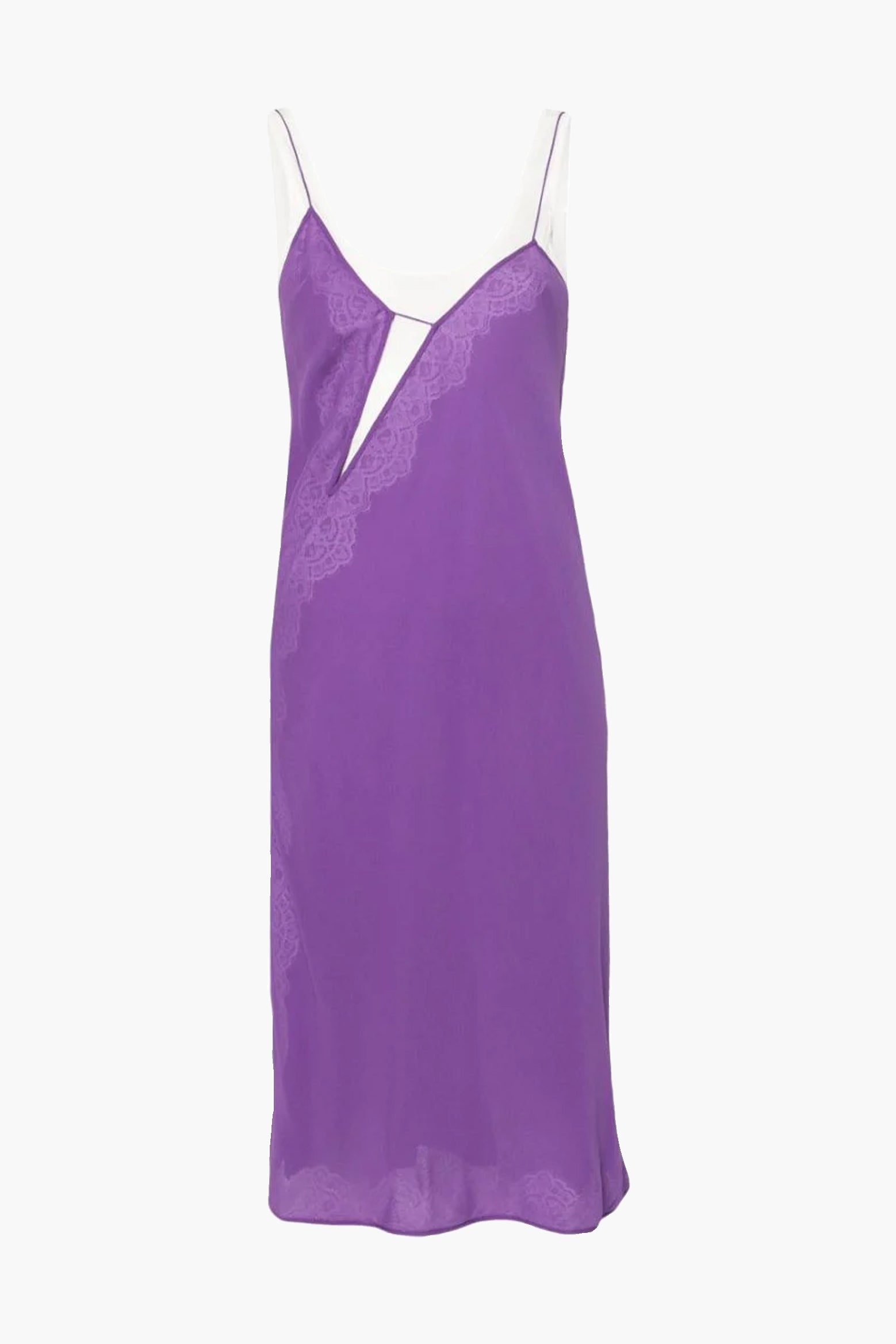 The Christopher Esber Encased Lace Cami Tank Dress in Grape and White available at The New Trend Australia