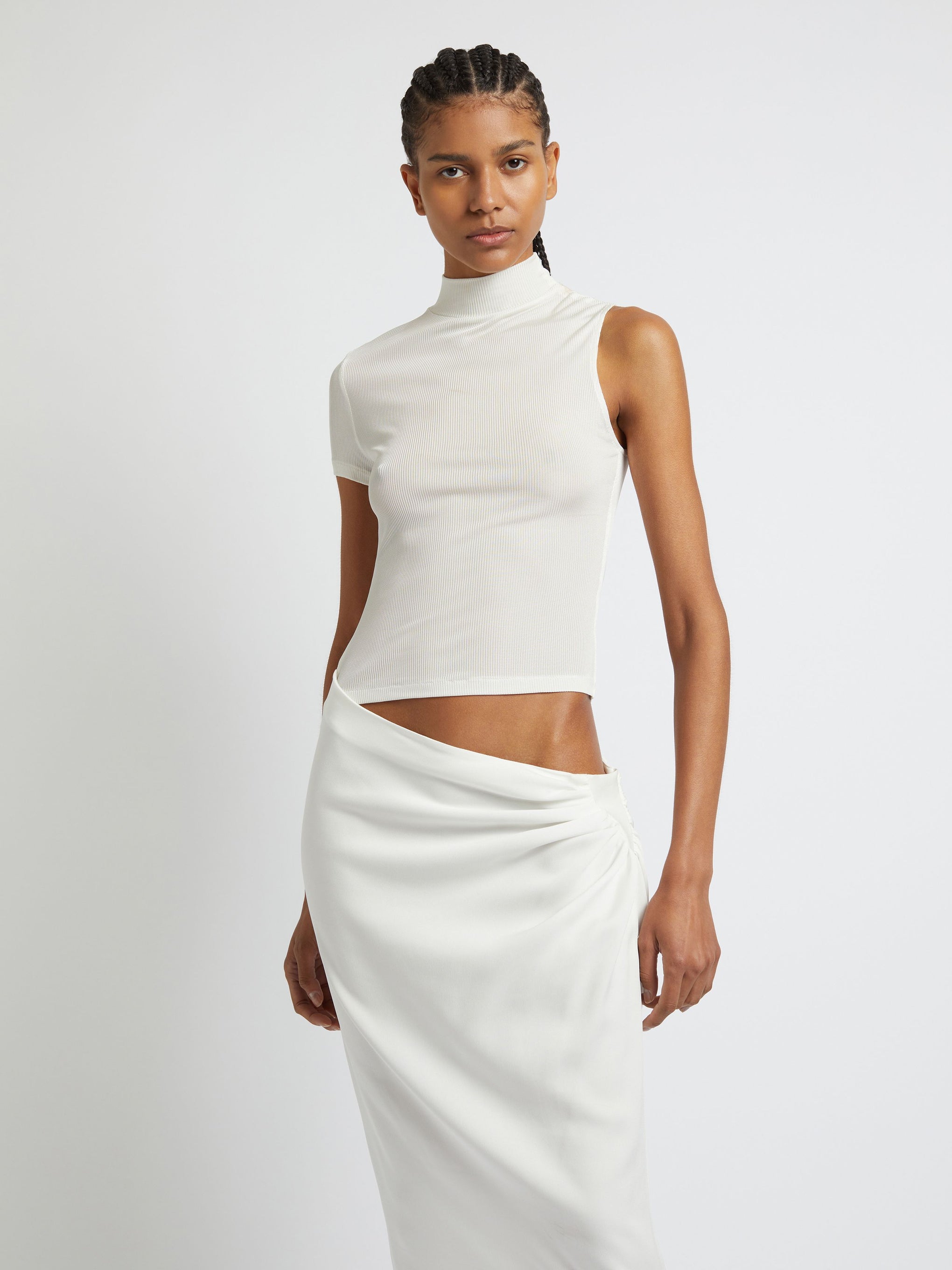 The Christopher Esber Fusion Tee Dress in White available at The New Trend Australia