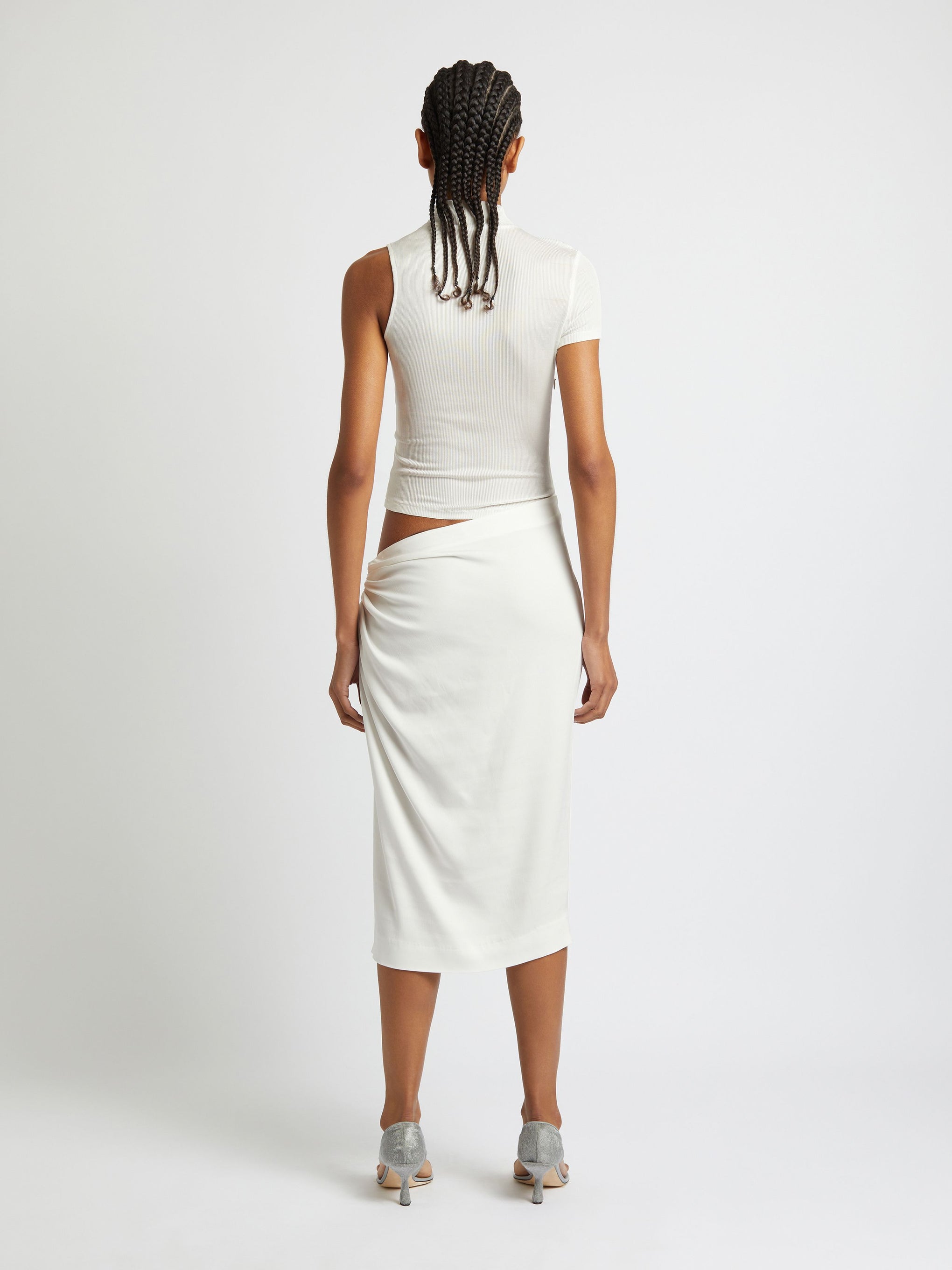 The Christopher Esber Fusion Tee Dress in White available at The New Trend Australia