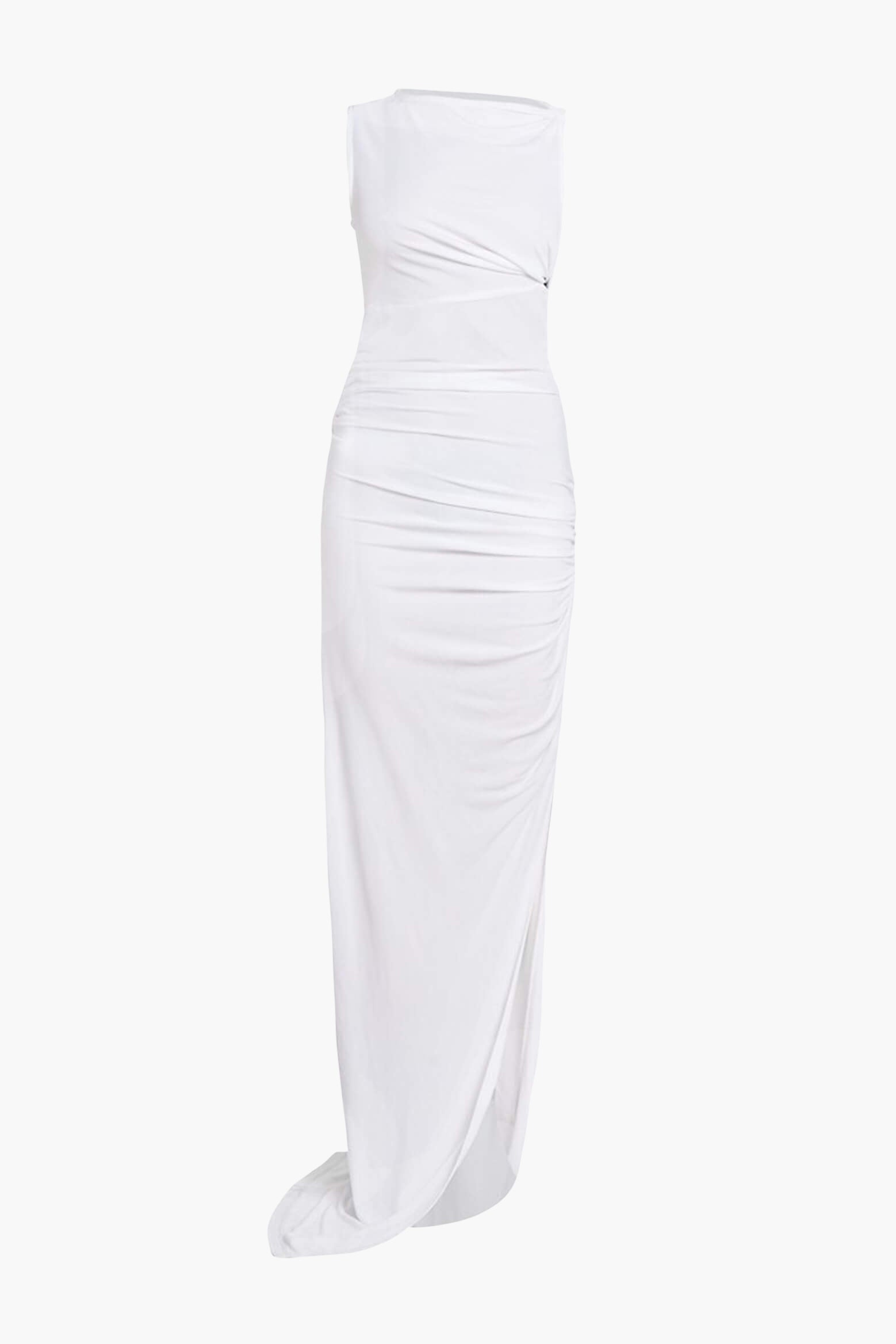 Christopher Esber Gesine Twisted Column Dress in White available at The New Trend