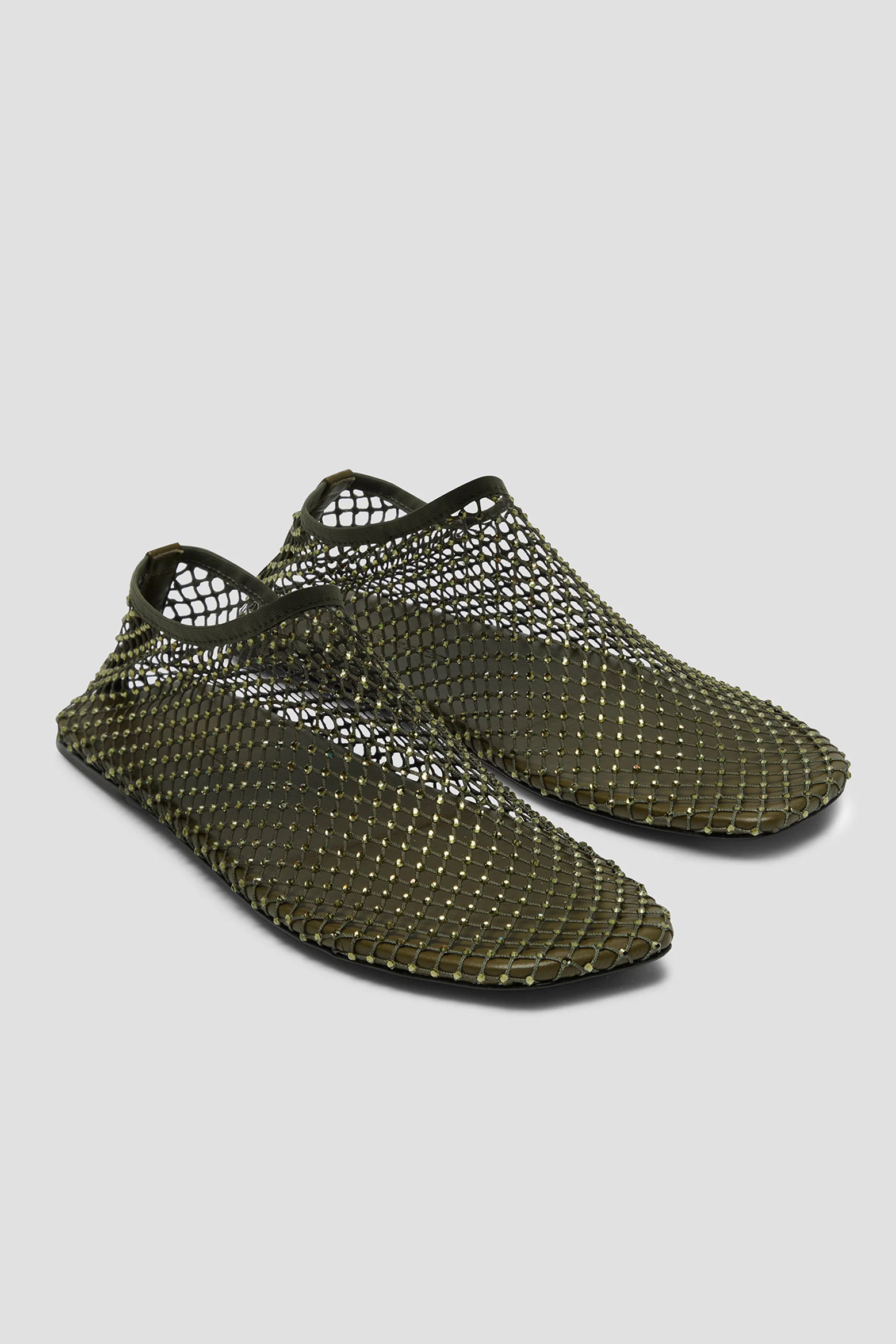 The Christopher Esber Minette Flat in Olive available at The New Trend Australia