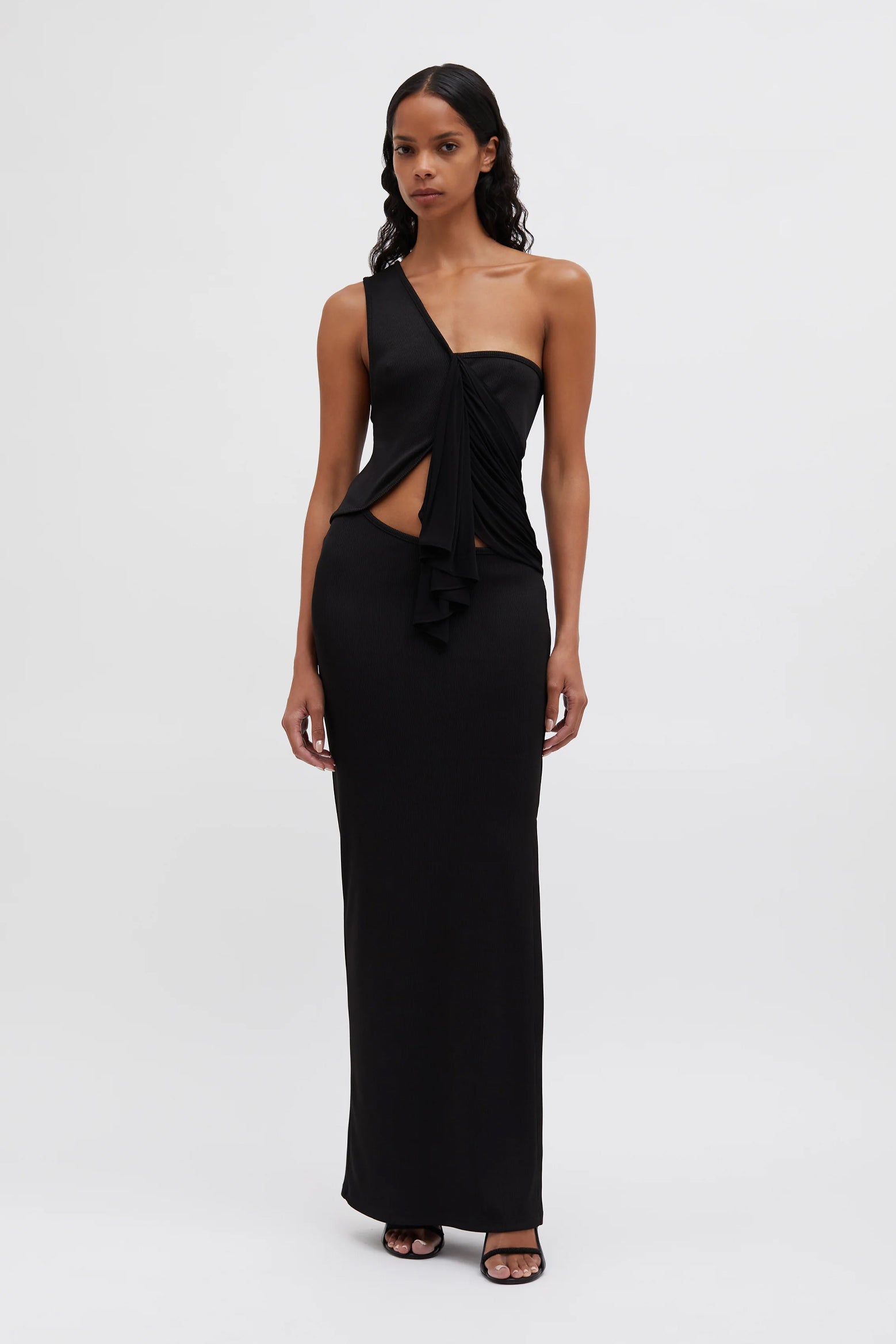 Christopher Esber Seneca Swirl Gown in Black available at The New Trend Australia. 