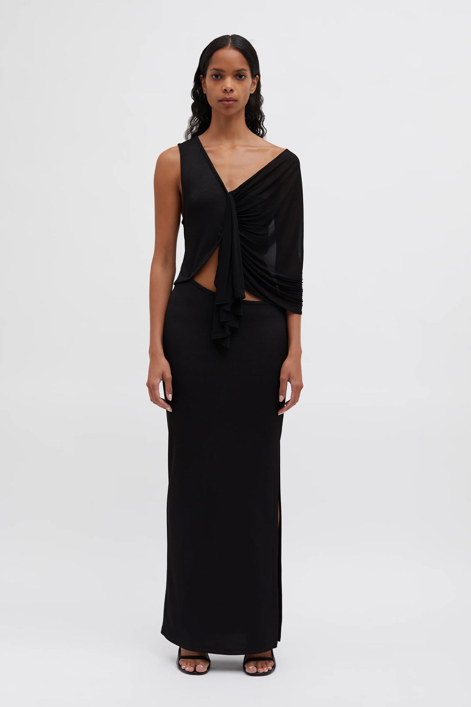 Christopher Esber Seneca Swirl Gown in Black available at The New Trend Australia. 