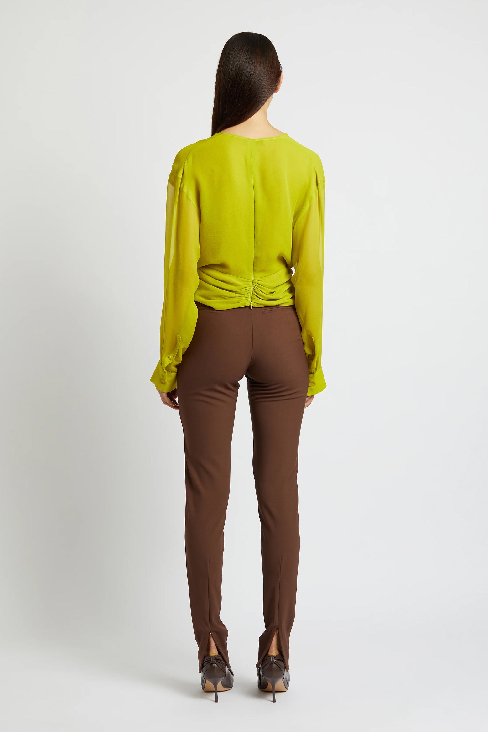 Christopher Esber Silk Springs Twist Front Top in Limade available at The New Trend Australia.