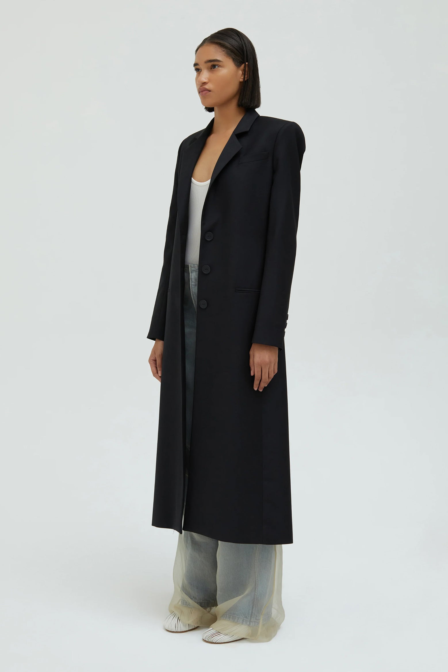 Christopher Esber Talus Tailored Coat in Black available at The New Trend Australia.