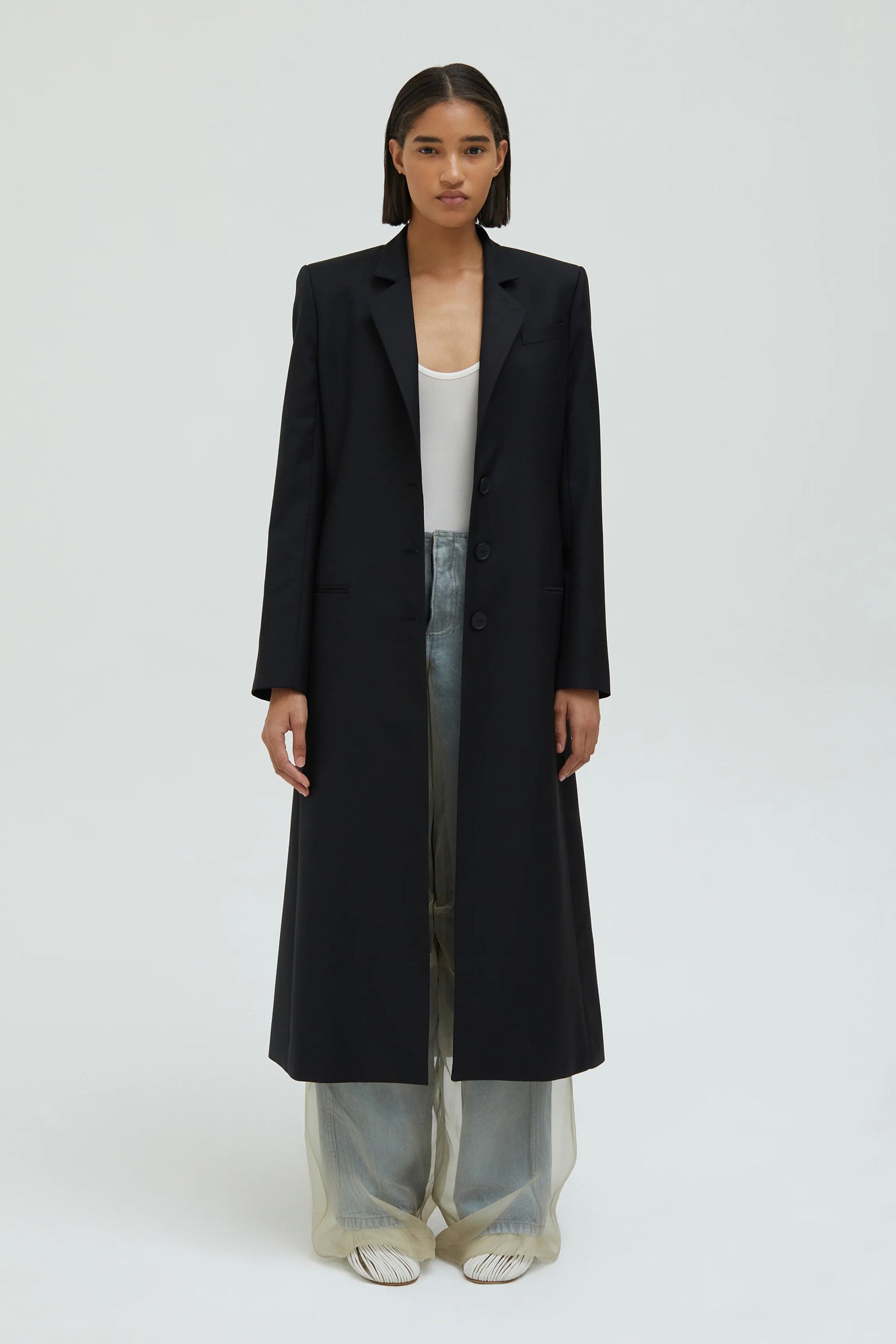 Christopher Esber Talus Tailored Coat in Black available at The New Trend Australia. 