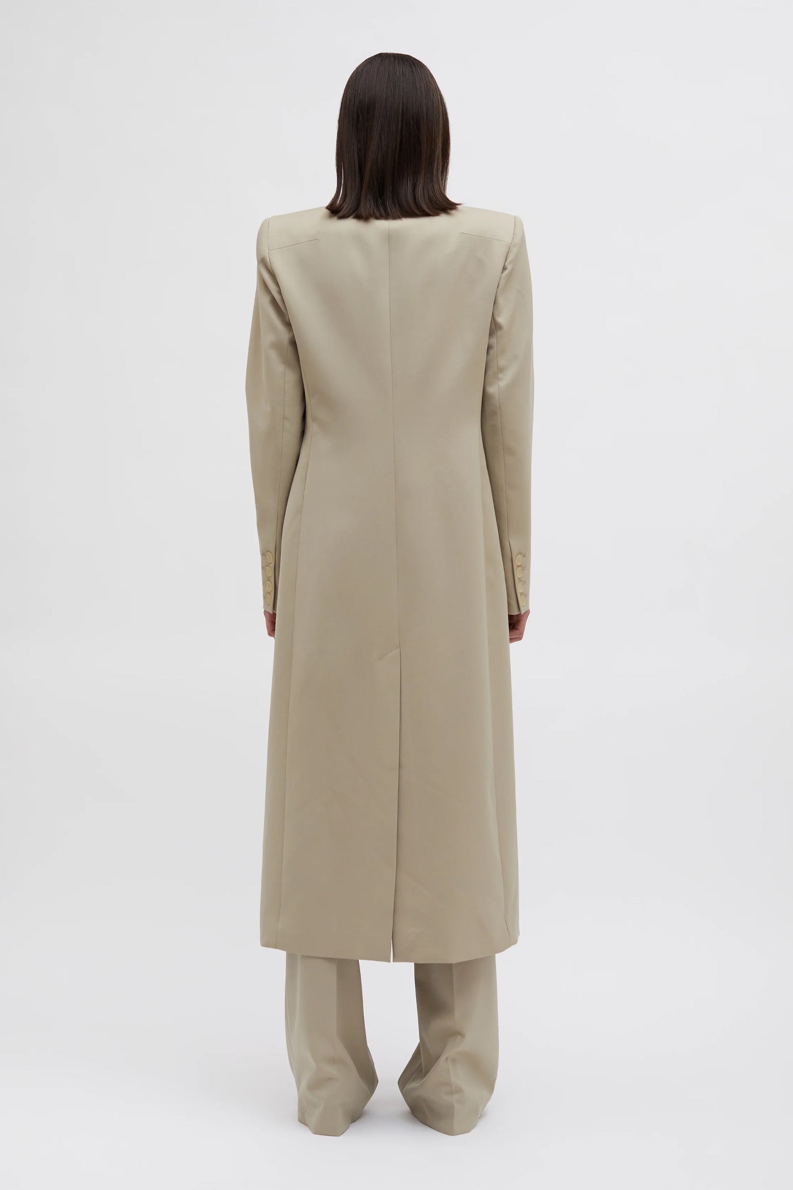 Christopher Esber Talus Tailored Coat in Taupe available at The New Trend Australia.