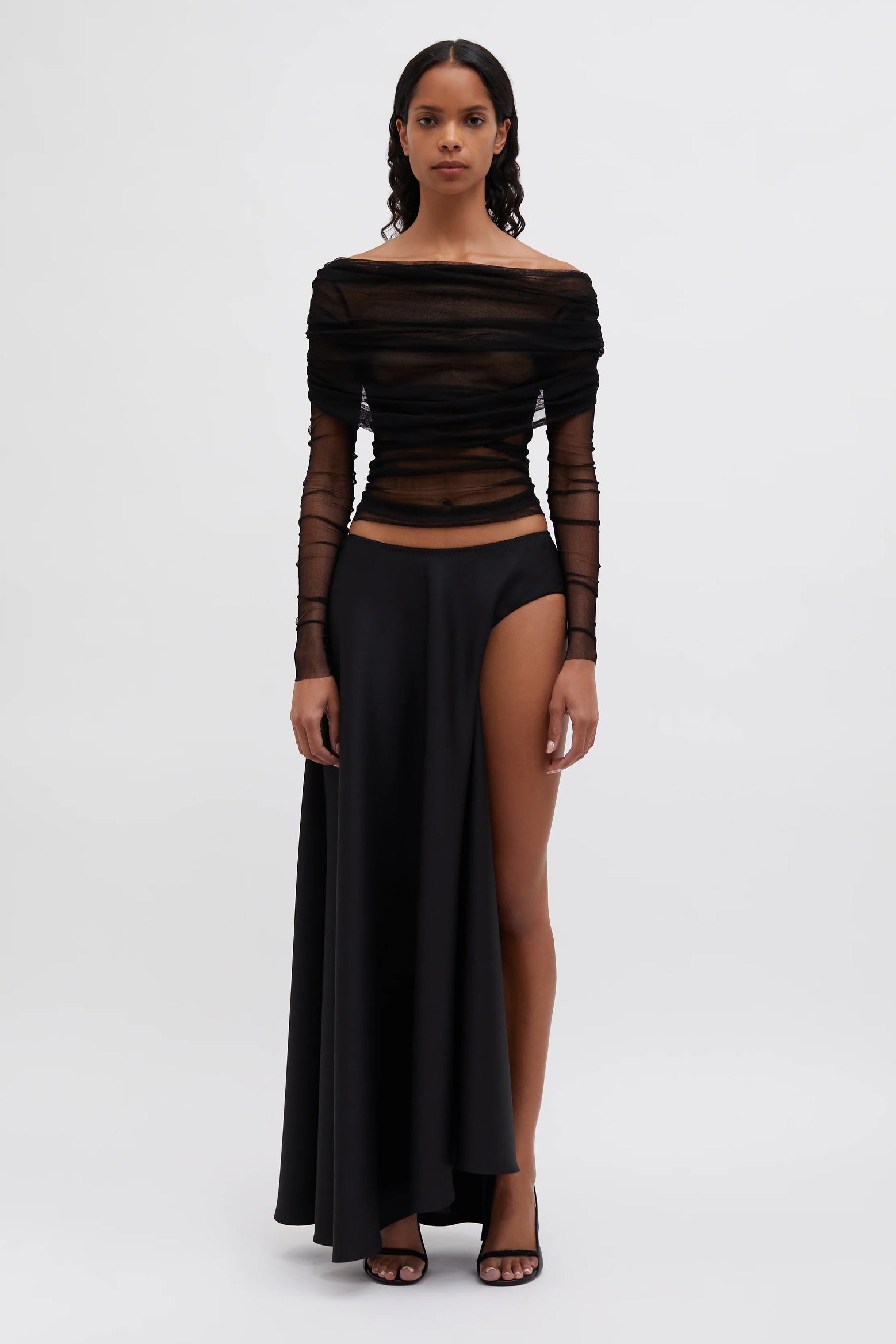 Christopher Esber Veiled Top in Black available at TNT The New Trend Australia