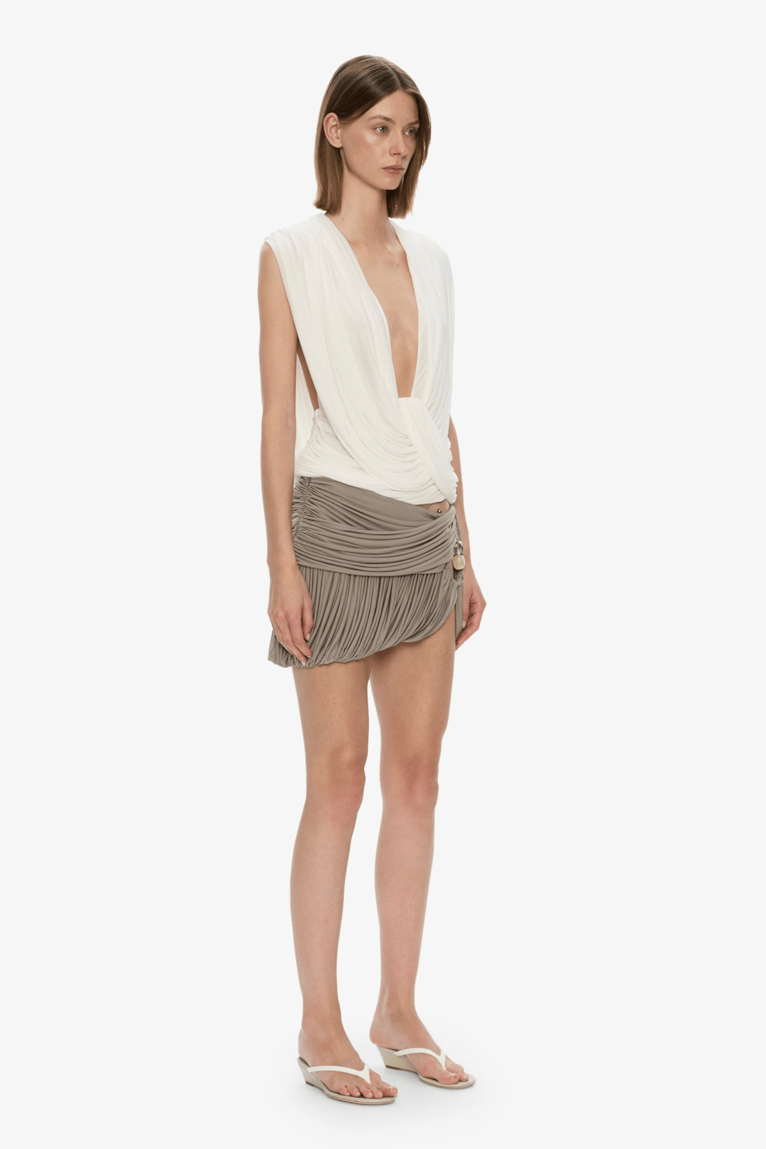 CHRISTOPHER ESBER BEACH GLASS BUBBLE MINI SKIRT | THE NEW TREND