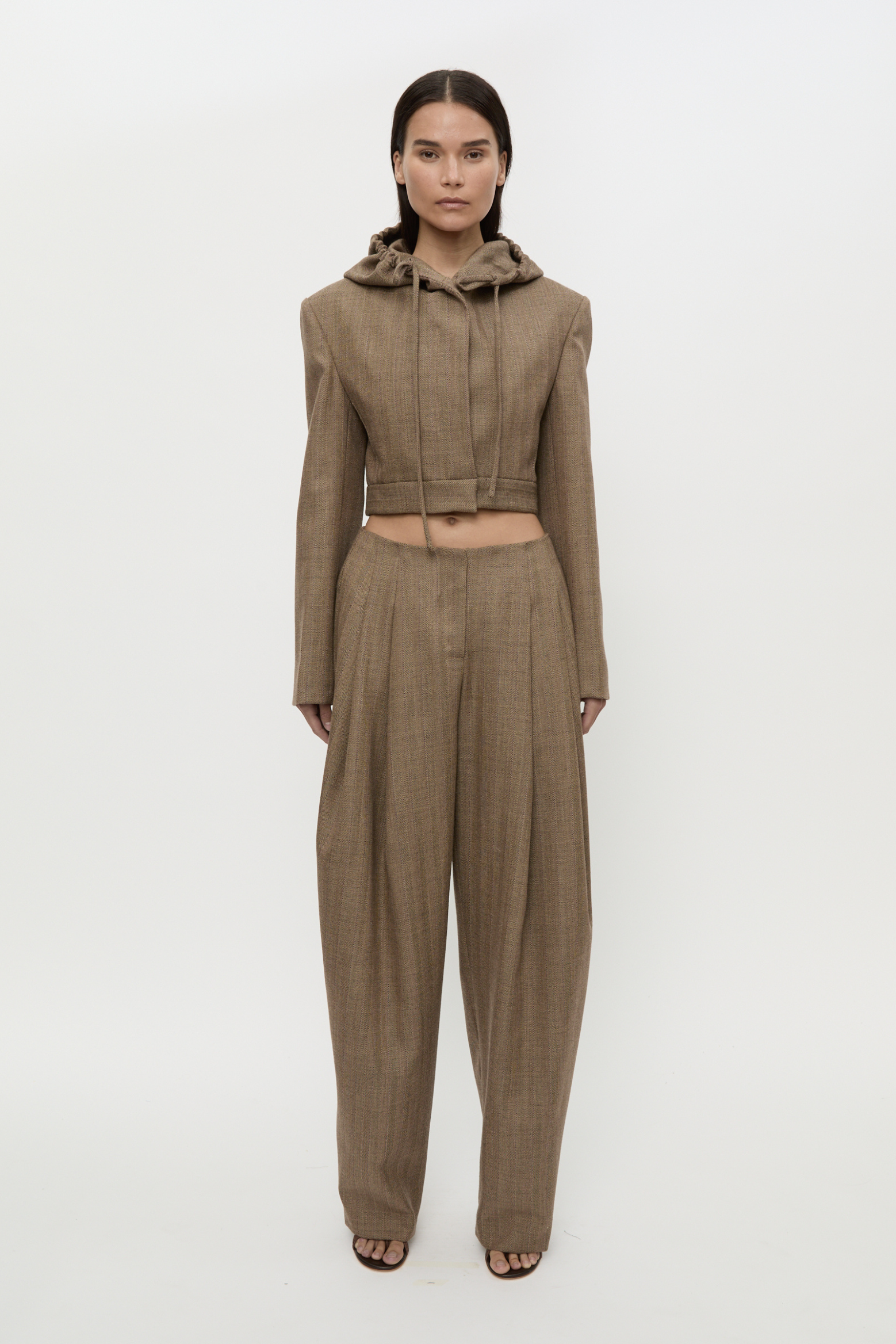 PLINTH HERRINGBONE TROUSER