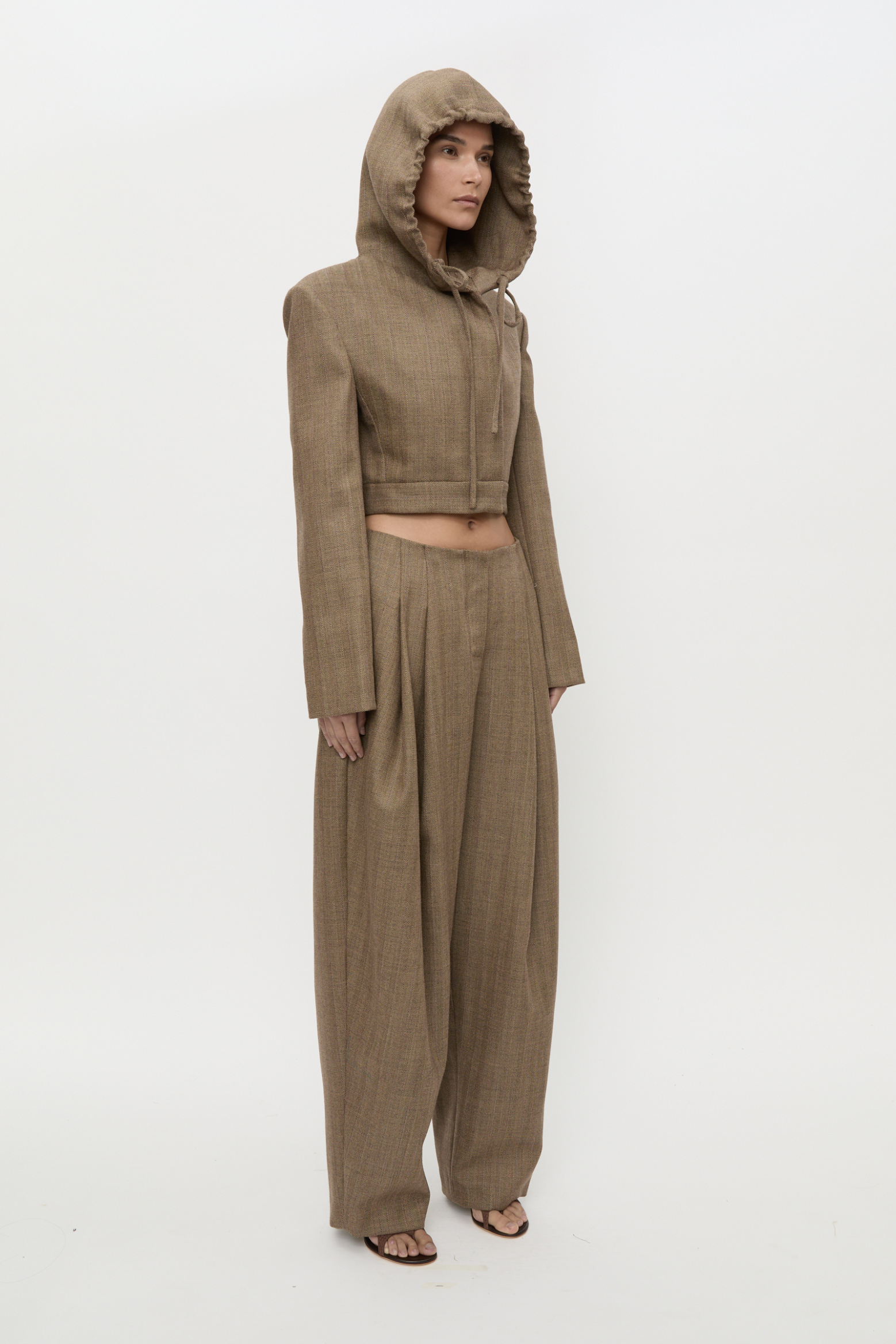 PLINTH HERRINGBONE TROUSER