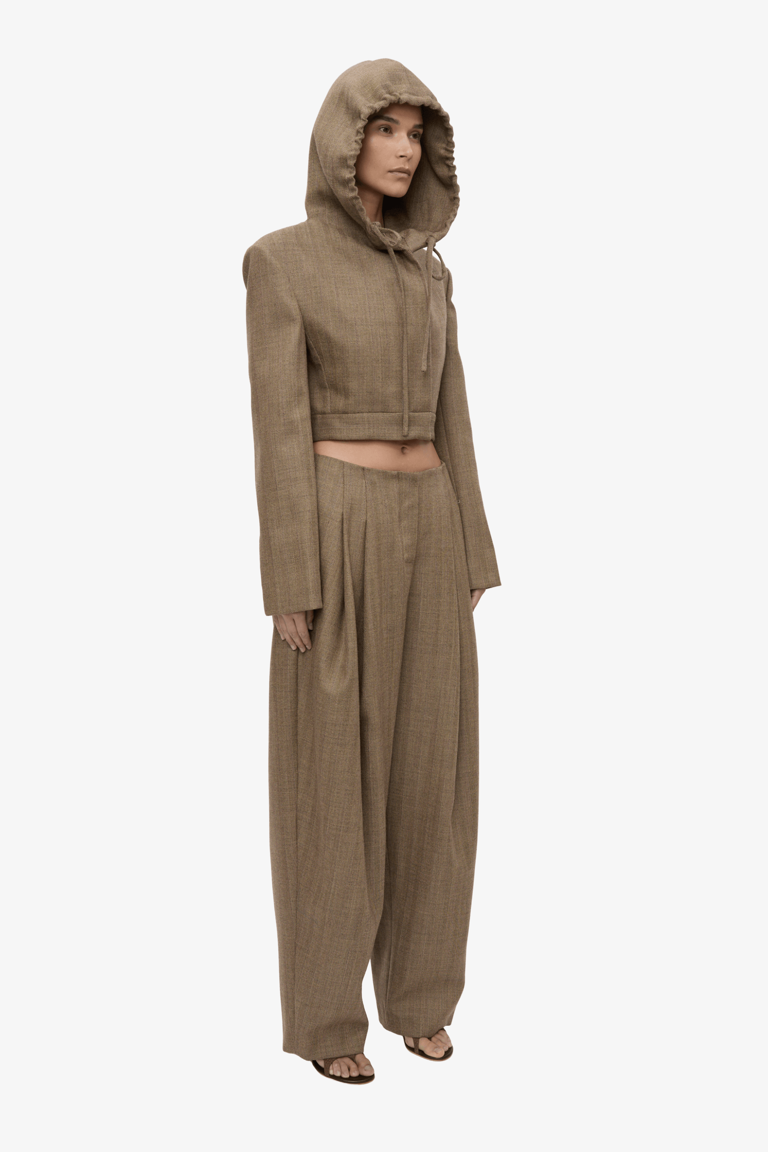 PLINTH HERRINGBONE HOODIE