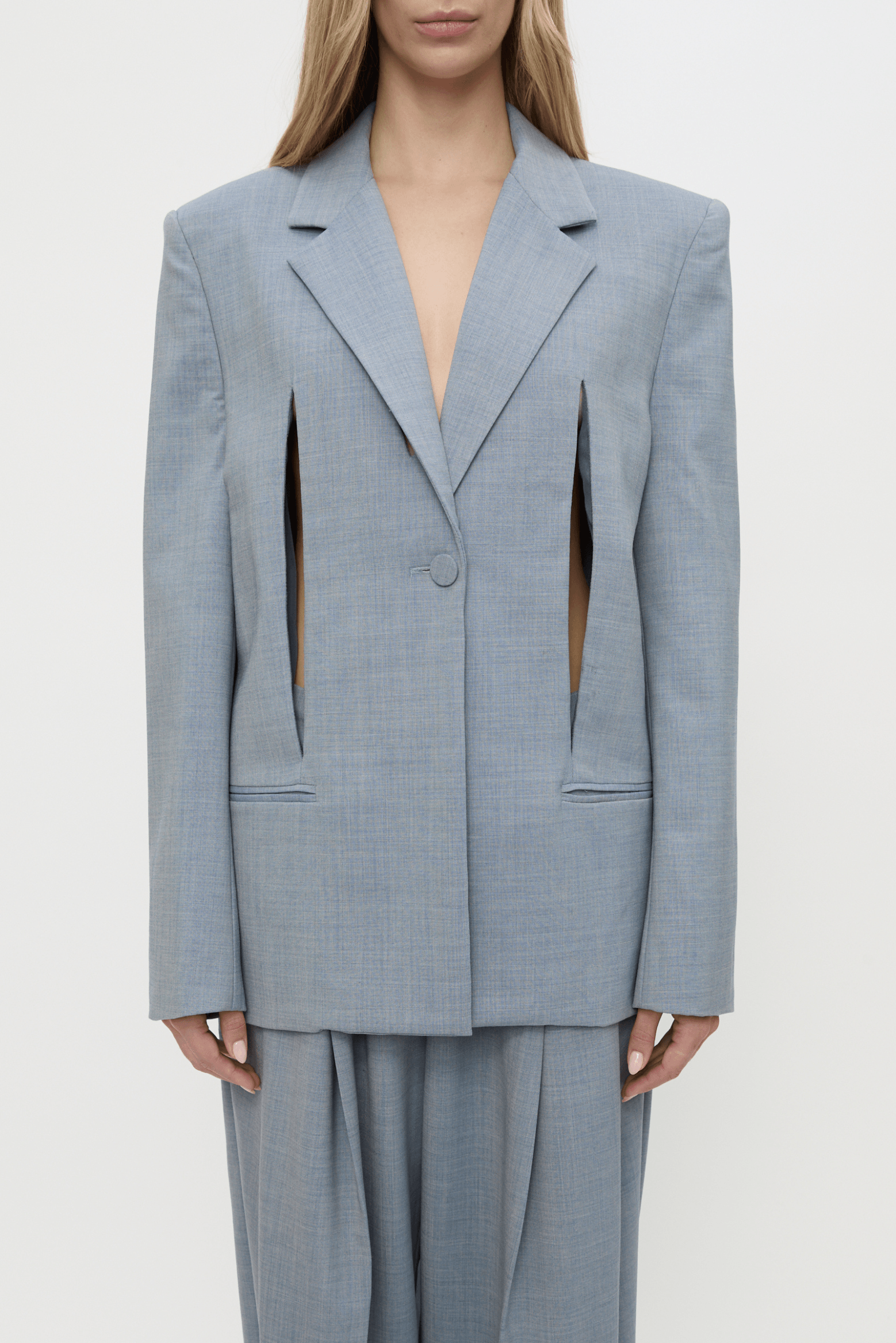 SLASHED BIKINI BLAZER