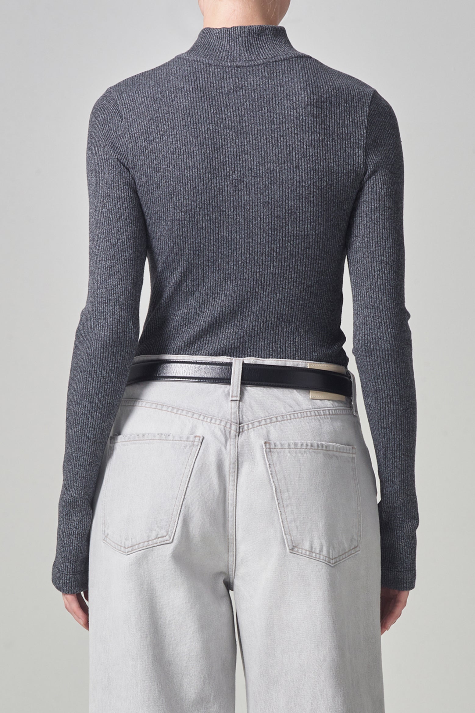 Citizens Of Humanity Annatole Mock Neck in Charcoal available at The New Trend Australia.