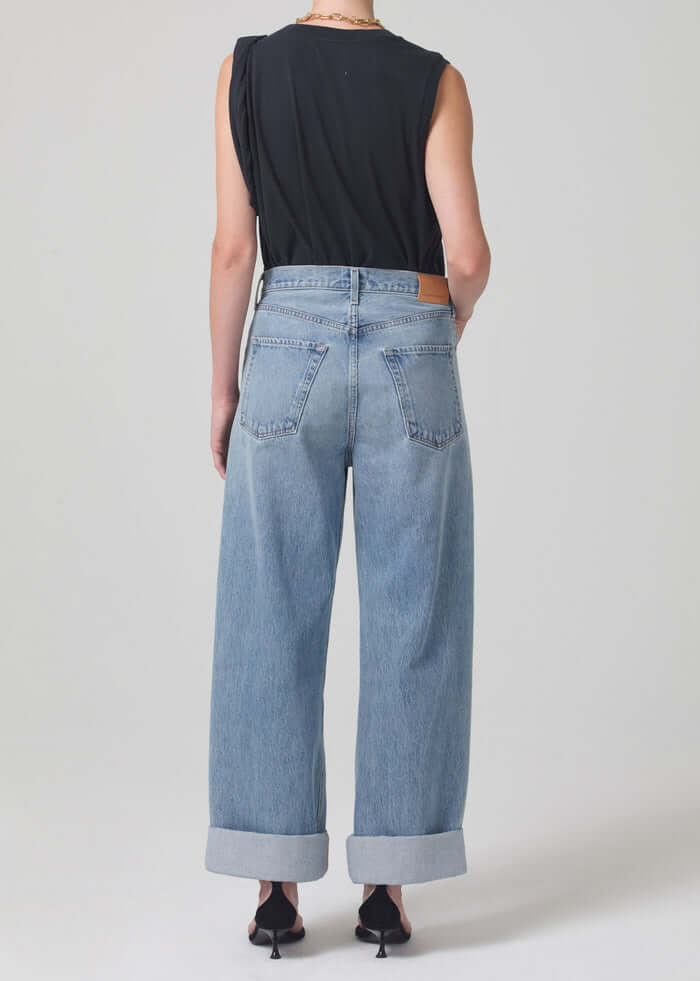 Citizens Of Humanity Ayla Baggy Cuffed Crop Jean in Skylights available at TNT The New Trend Australia.