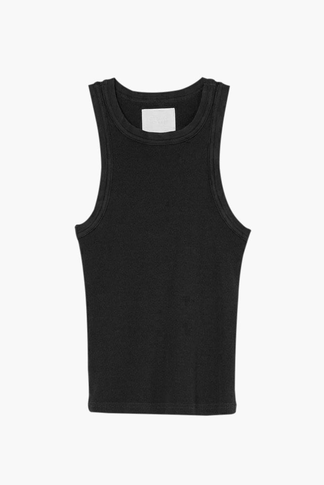 Citizens-Of-Humanity-Isabel-Rib-Tank-Black-The-New-Trend