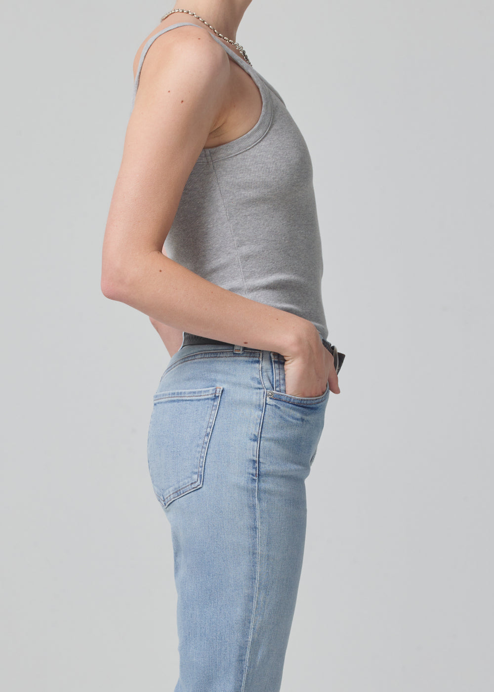 Citizens Of Humanity Katia Tank in Heather Grey available at TNT The New Trend Australia