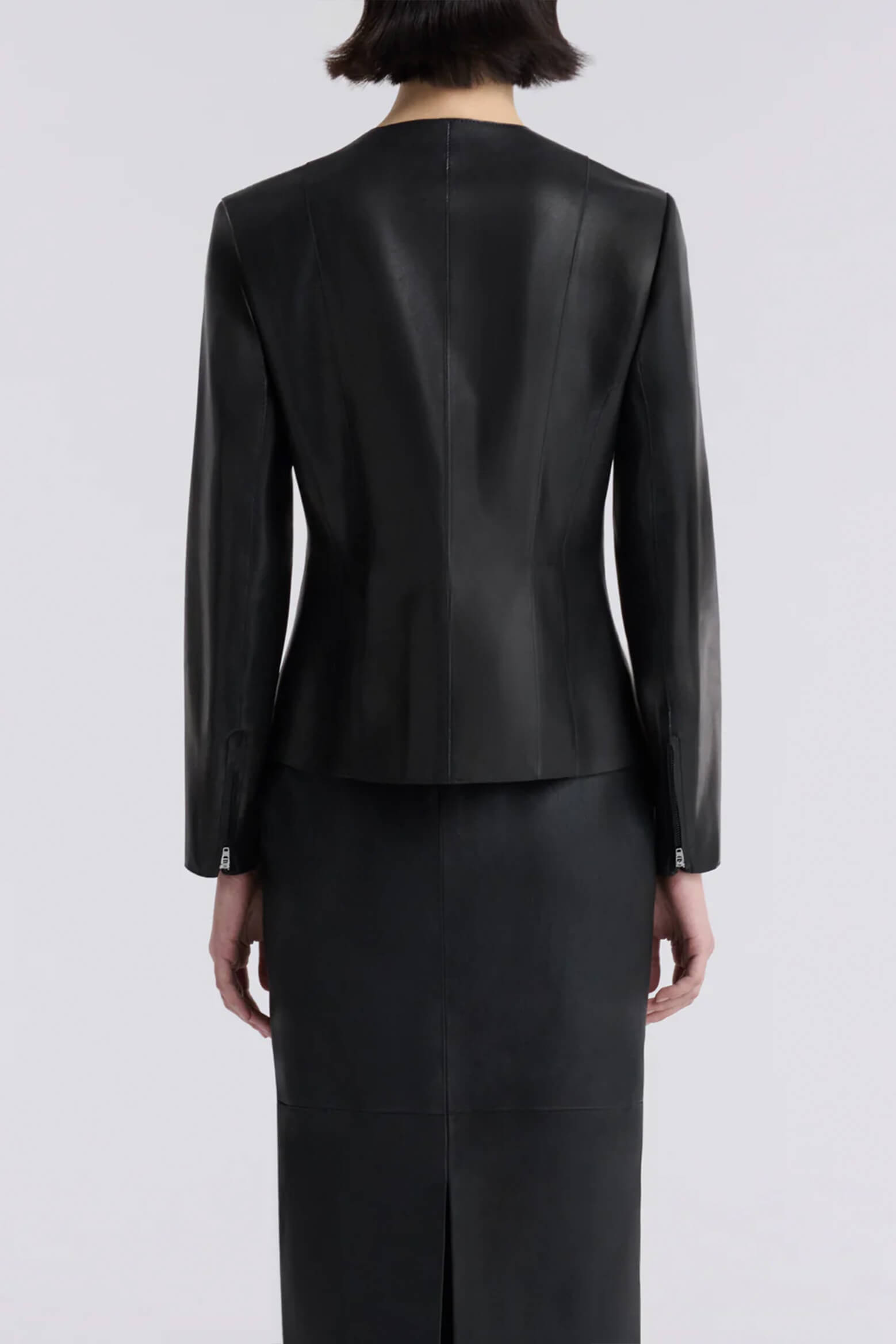 Classic Jacket in Noir Classique by Nour Hammour is available at The New Trend