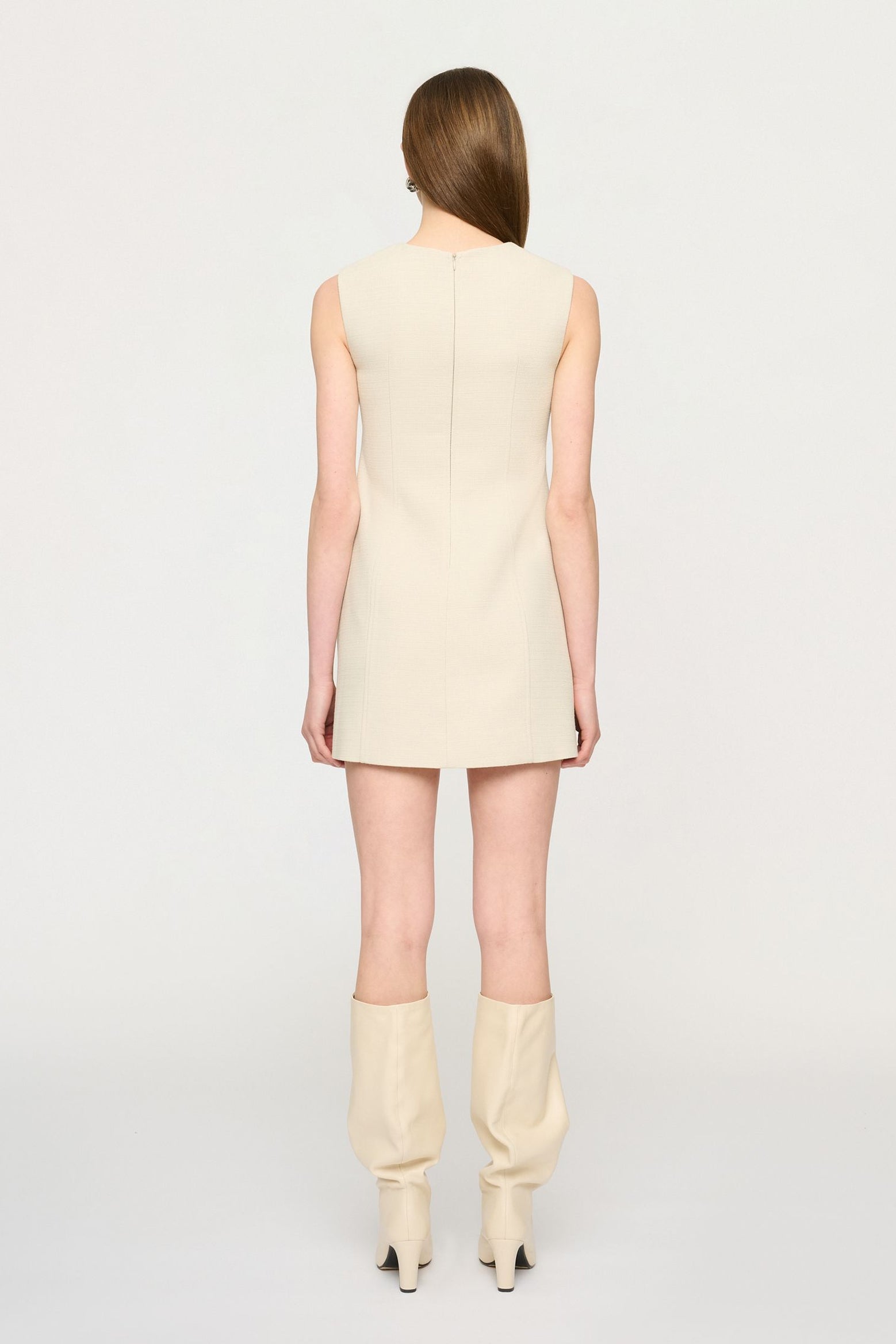 The Clea Cedar Mini Dress in Oat available at The New Trend Australia