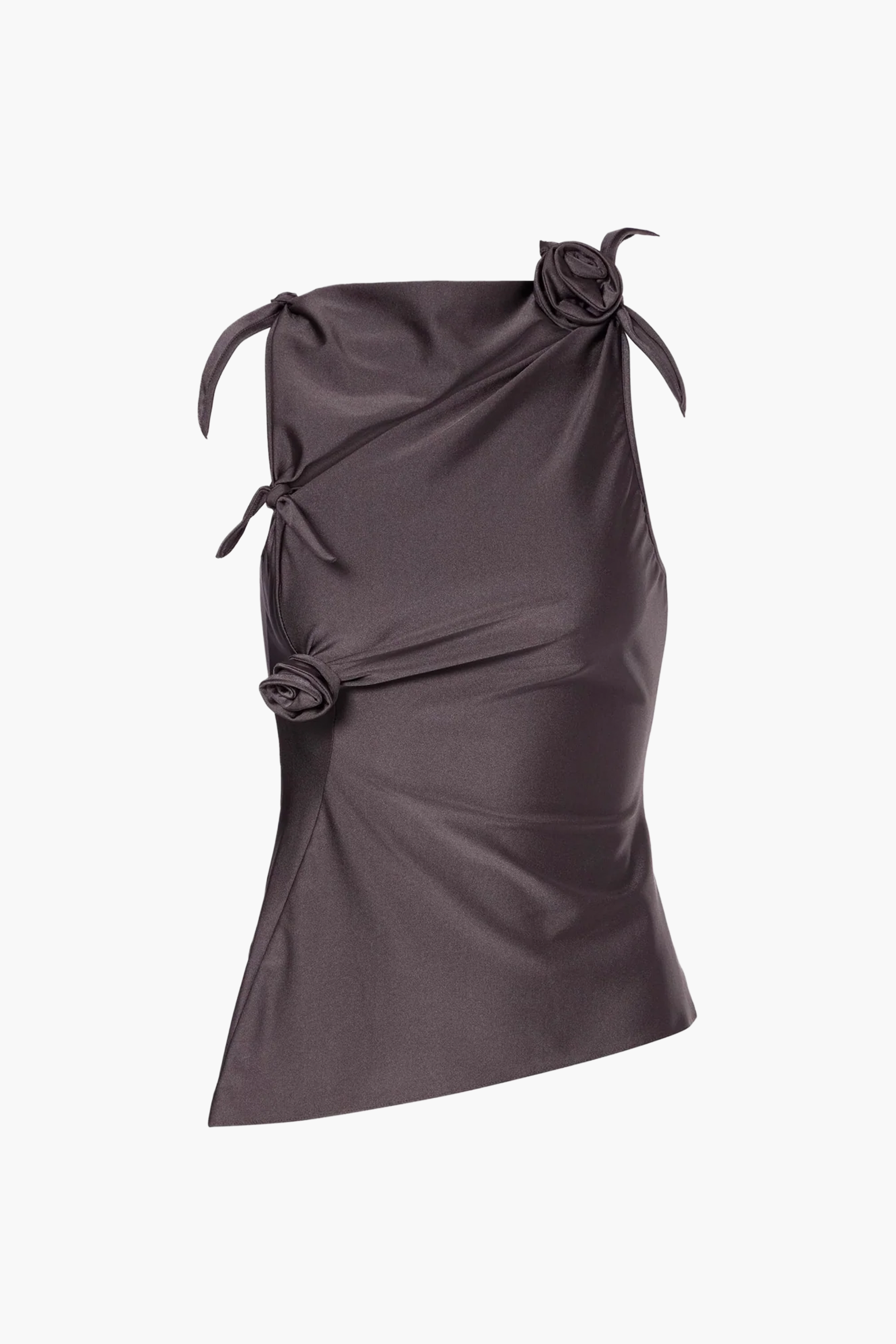 COPERNI ASYMMETRIC FLOWER TOP IN GREY PETRA | THE NEW TREND