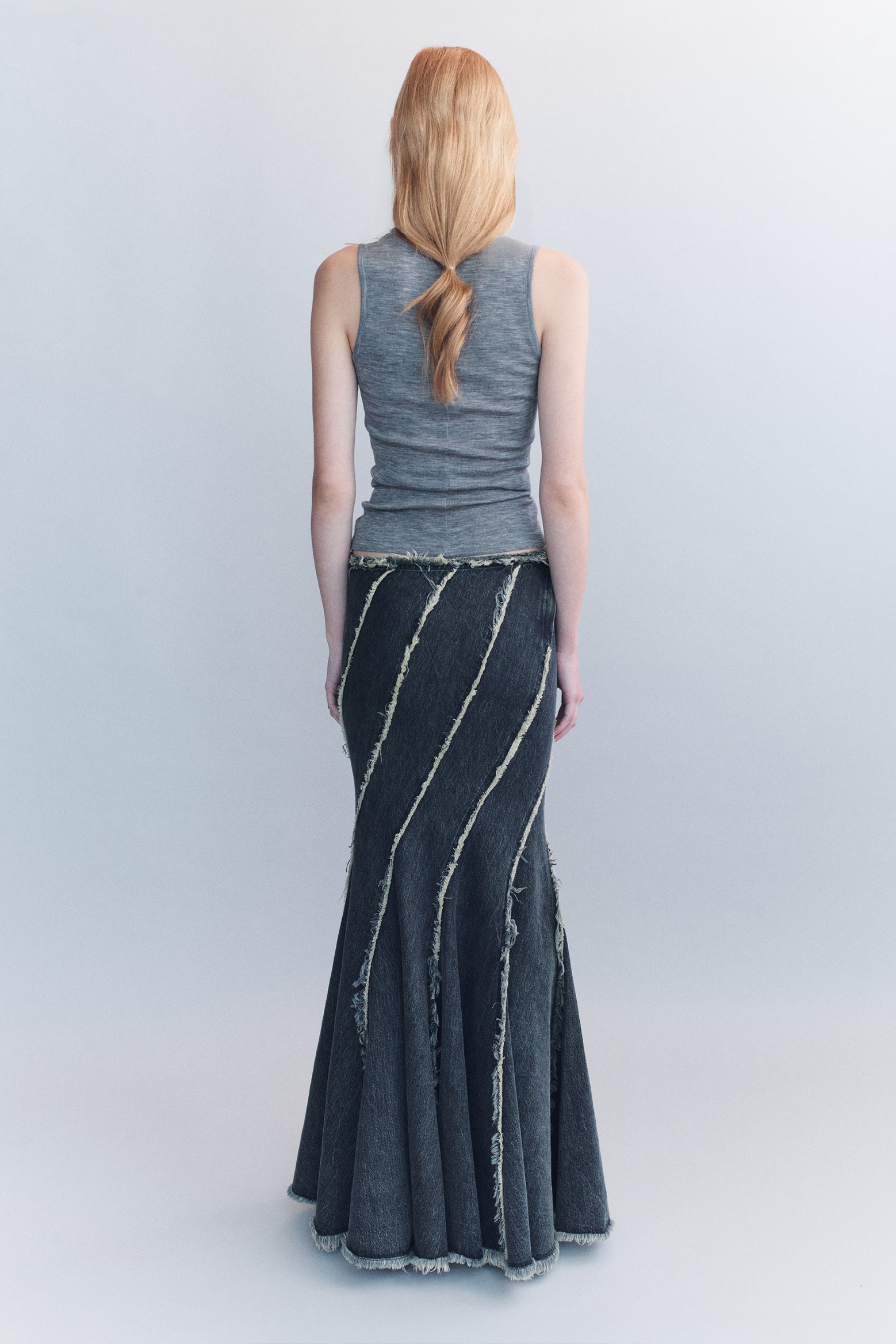 COURTNEY ZHENG MERINO HENLEY TANK IN GREY MARLE | THE NEW TREND
