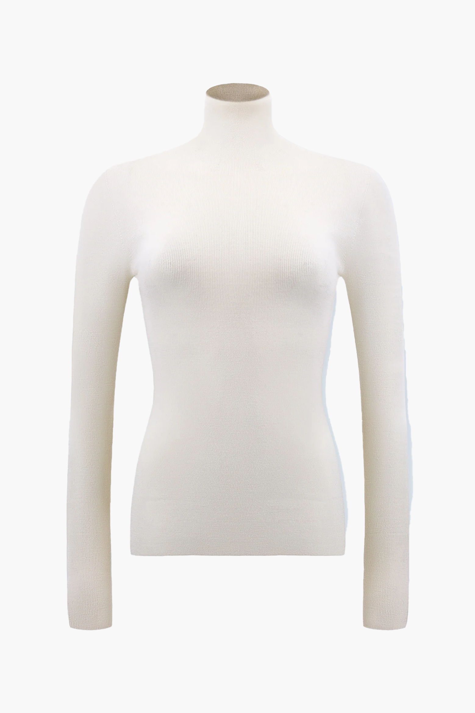 The Courtney Zheng Merle High Neck Merino Top in Ivory available at The New Trend Australia