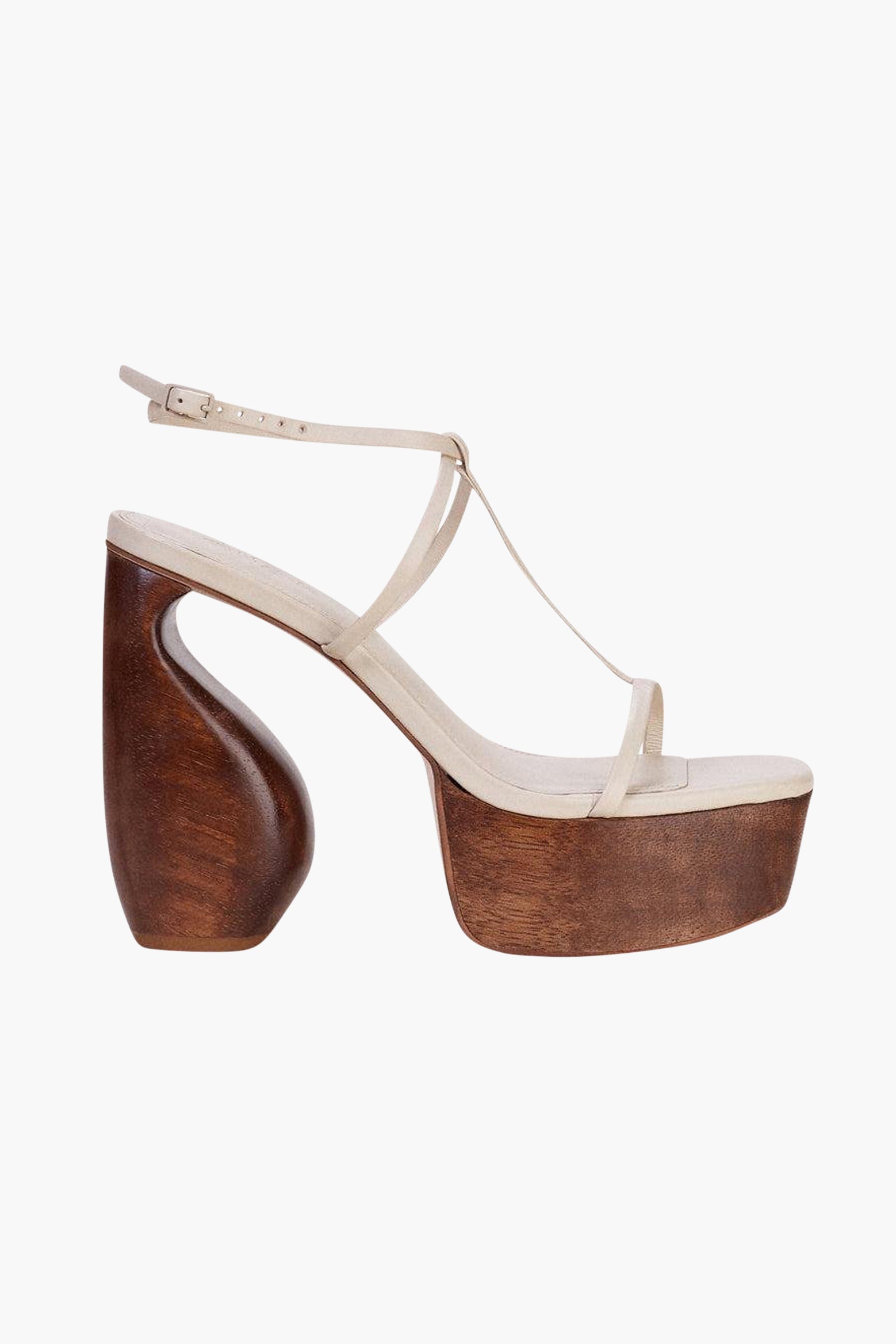 Cult Gaia Chiara Platform in Off-White available at The New Trend