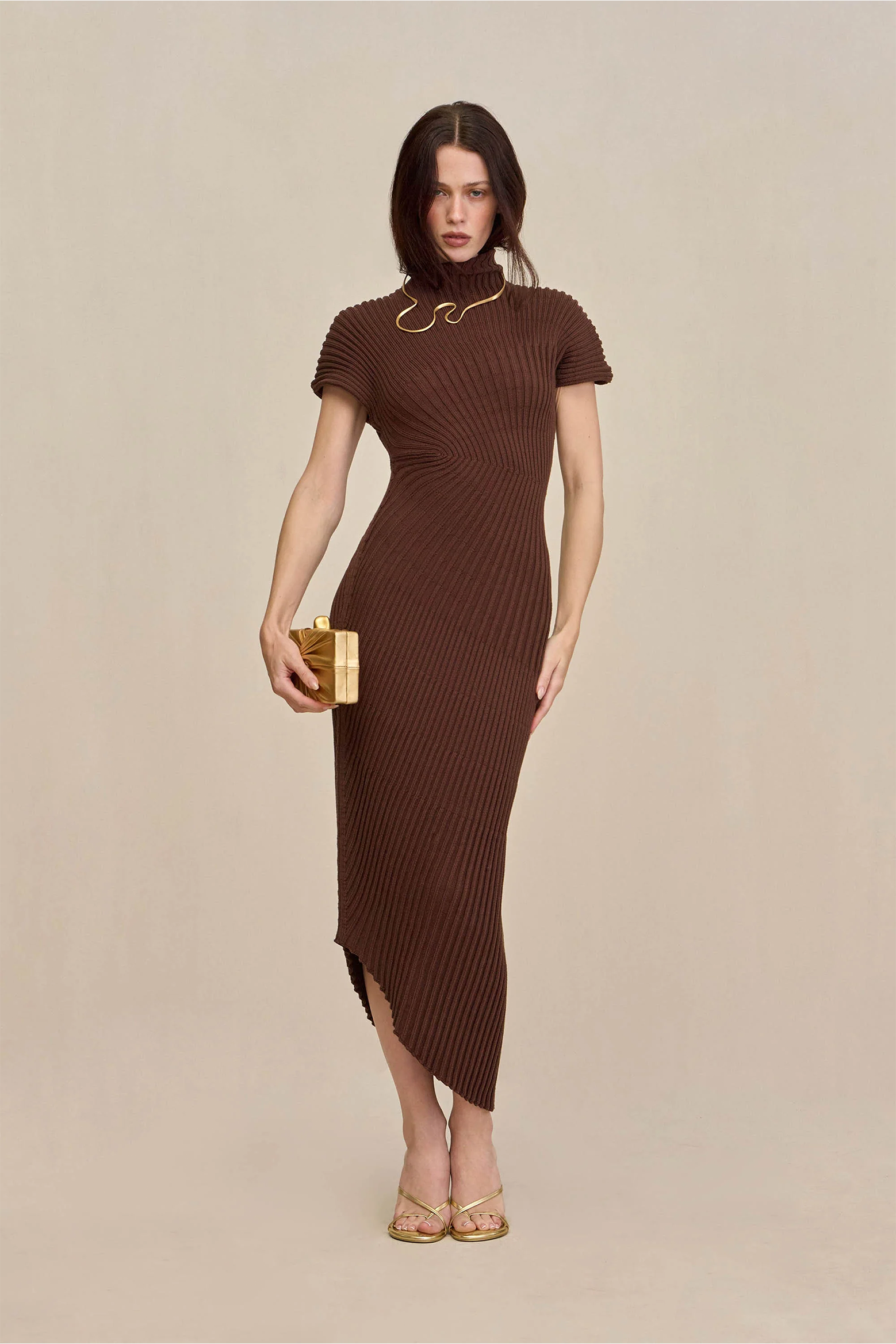 CULT GAIA CHRYSTA KNIT DRESS IN JAVA | THE NEW TREND