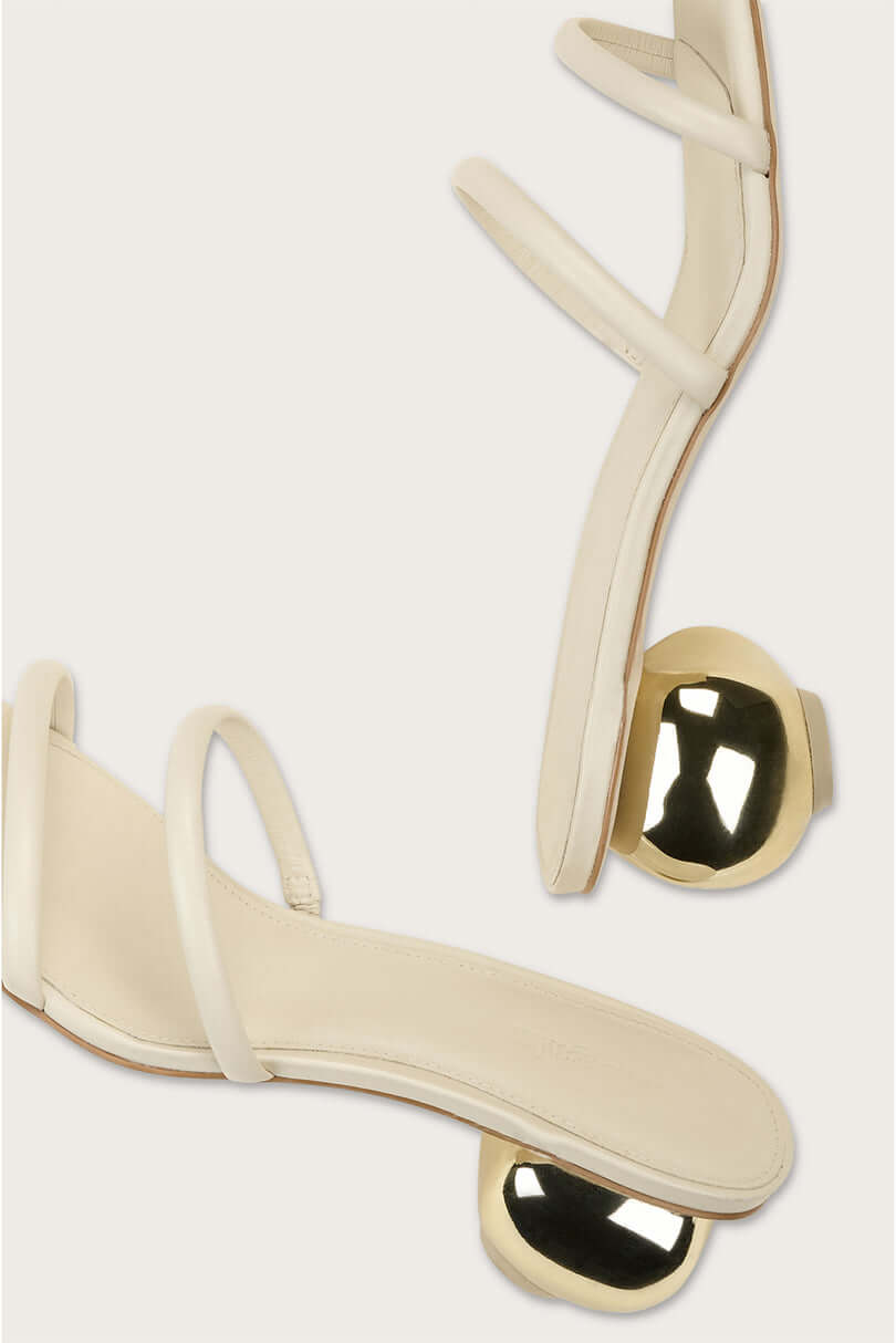Cult Gaia Leora Sandal in Off-White available at TNT The New Trend Australia.