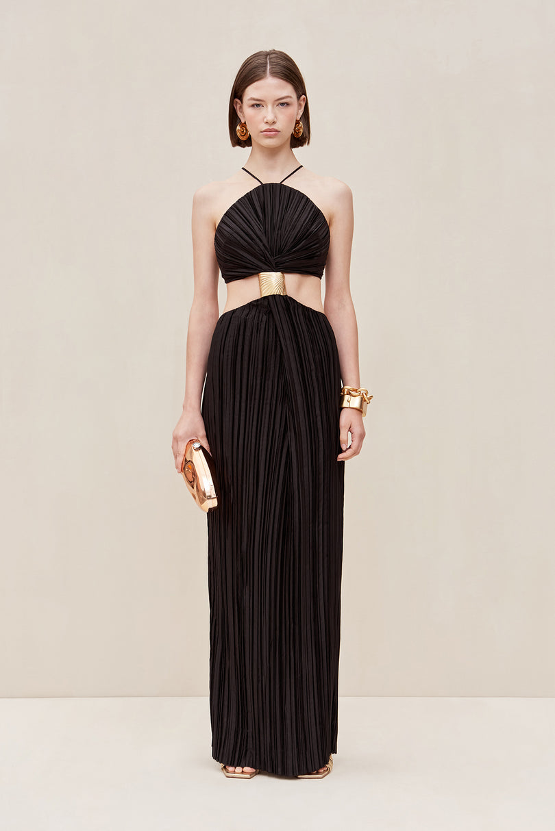 CULT GAIA Mitra Sleeveless Gown in Black The New Trend