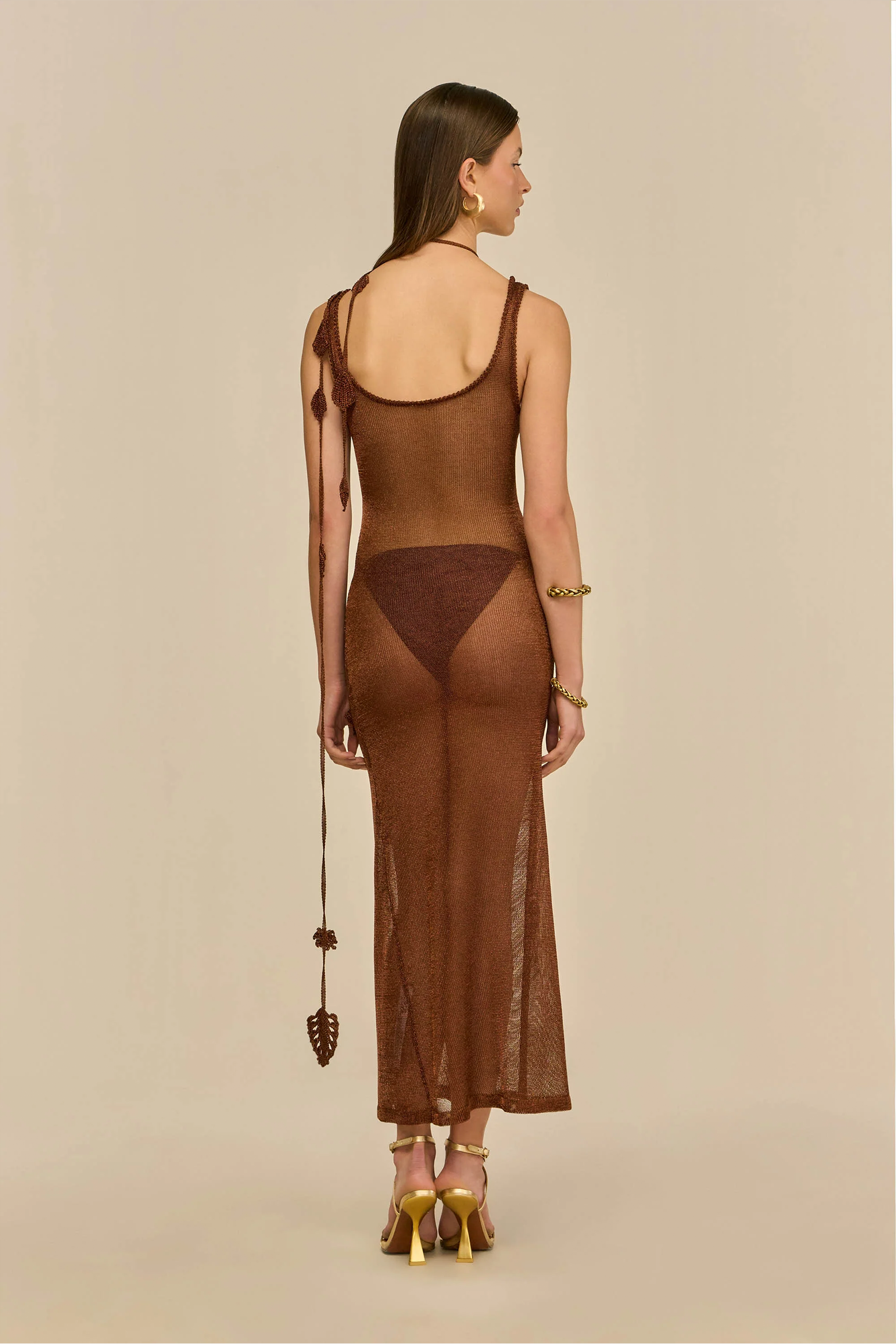 CULT GAIA PEMMA KNIT DRESS IN SADDLE | THE NEW TREND