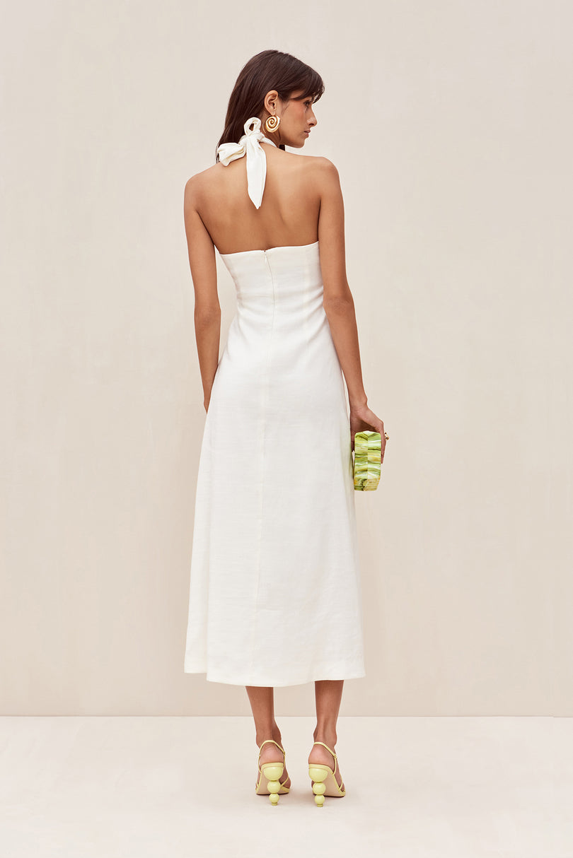 The Cult Gaia Susana Midi Dress in Off White available at The New Trend Australia