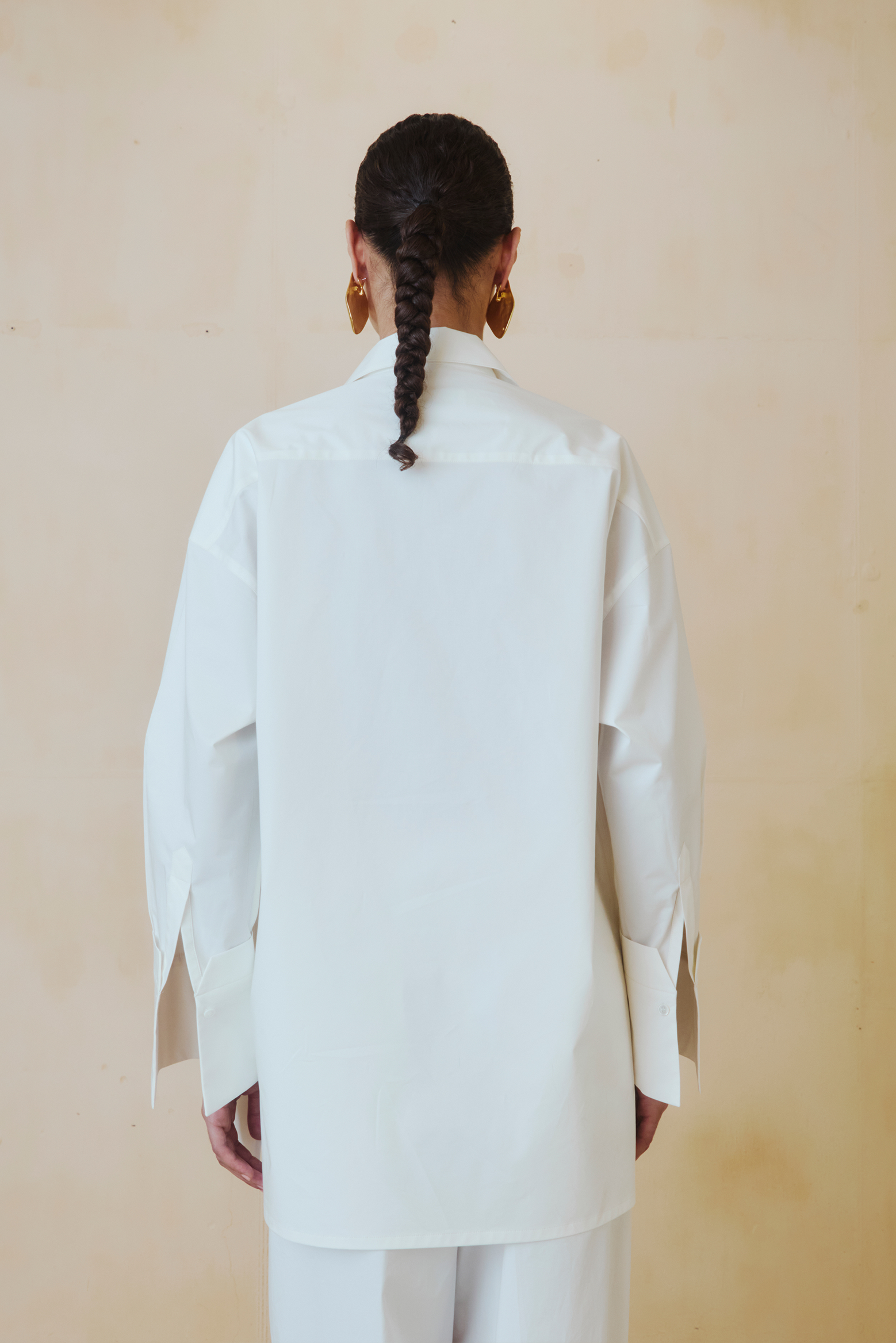 DARKPARK JODIE - POPELINE TUNIC STYLE SHIRT IN WHITE | THE NEW TREND