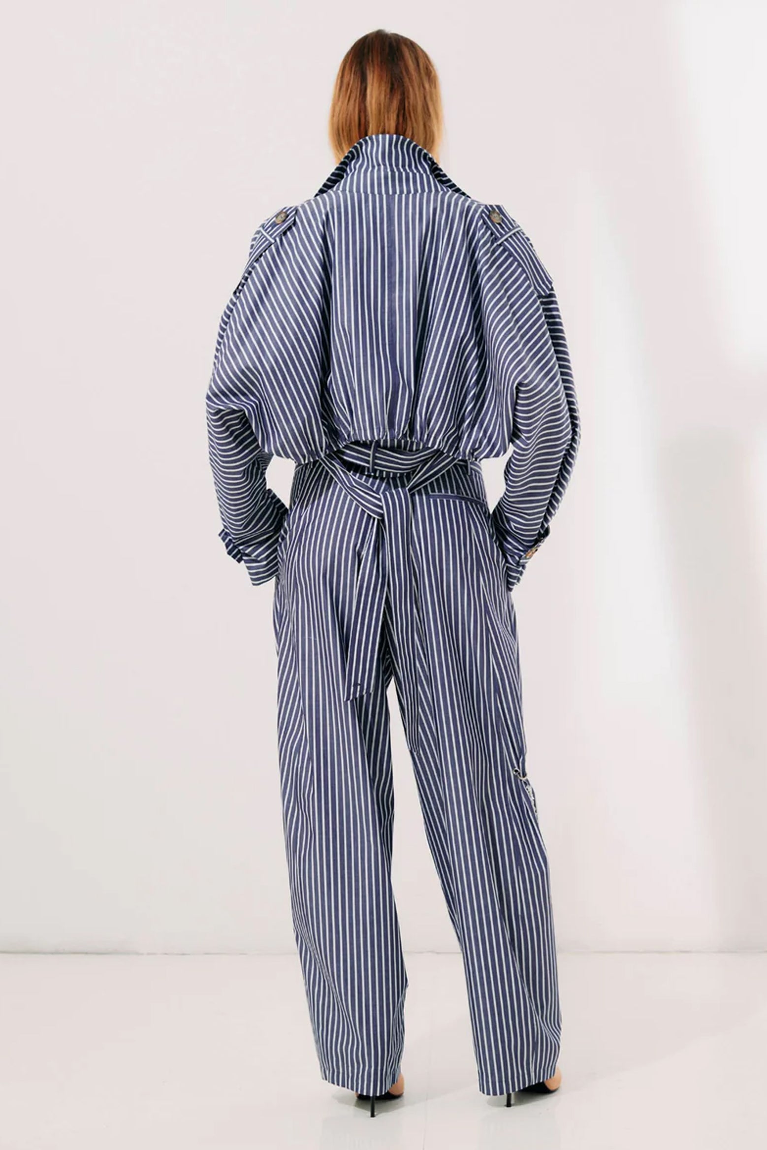 Darkpark Phebe Wide Leg Pants in Raw Blue/White available at The New Trend Australia.