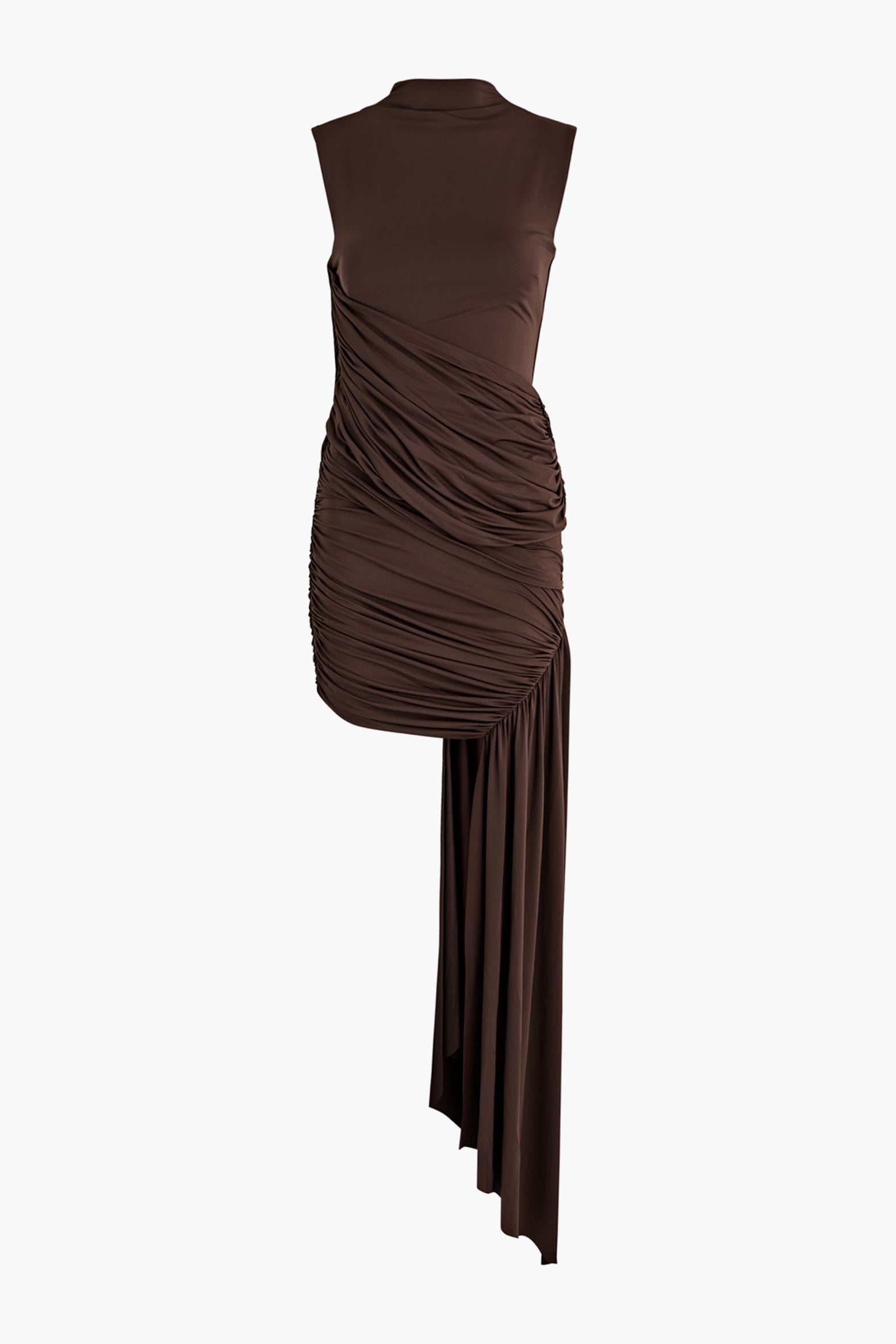 The De La Vali Ravenna Mini Dress in Chocolate available at The New Trend Australia