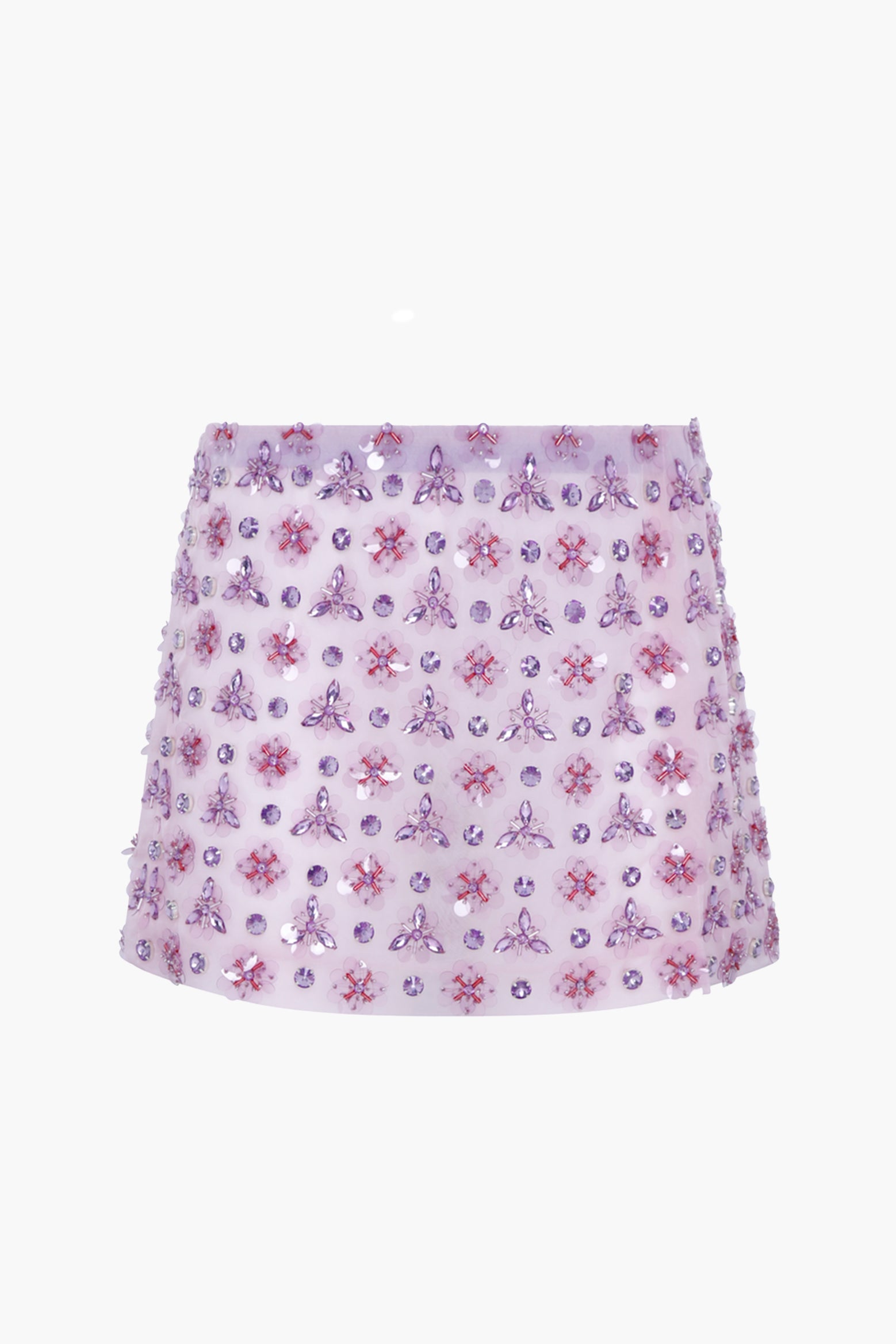 Des Phemmes Geometric Mini Skirt in Lavander available at The New Trend Australia. 