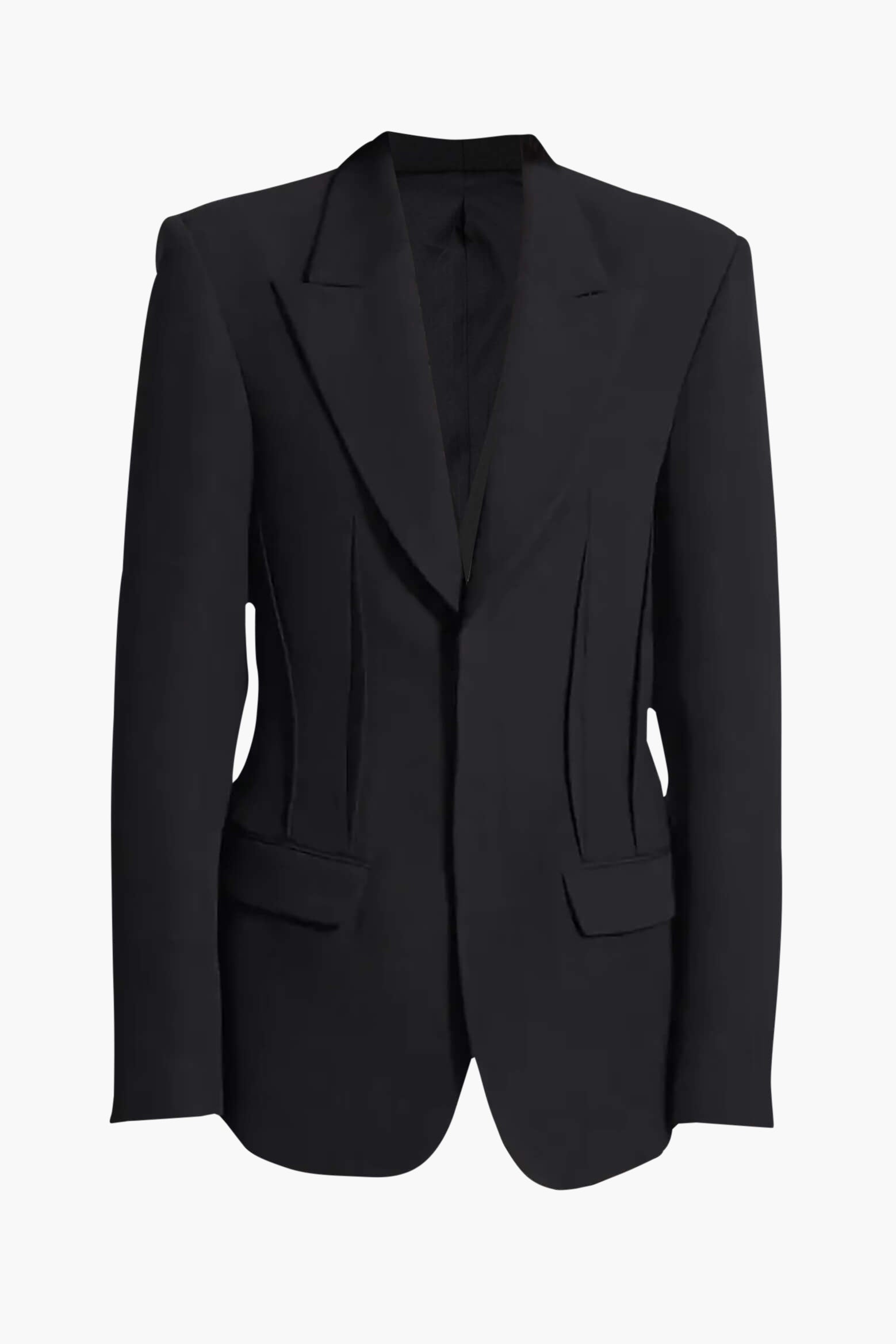 Dion Lee Darted Unisex Blazer in Black from The New Trend