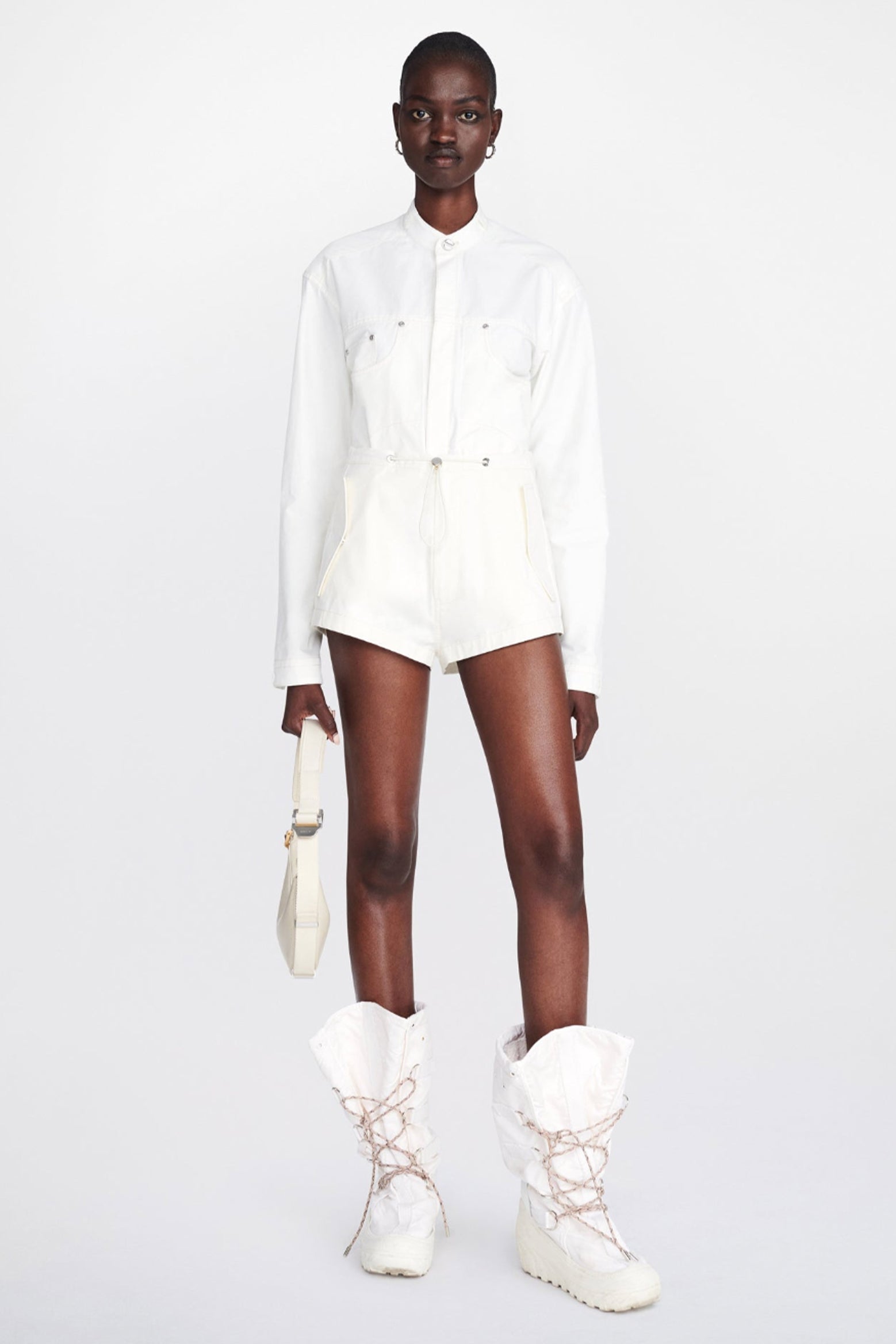 Dion Lee Parachute Short in Ivory available at The New Trend Australia