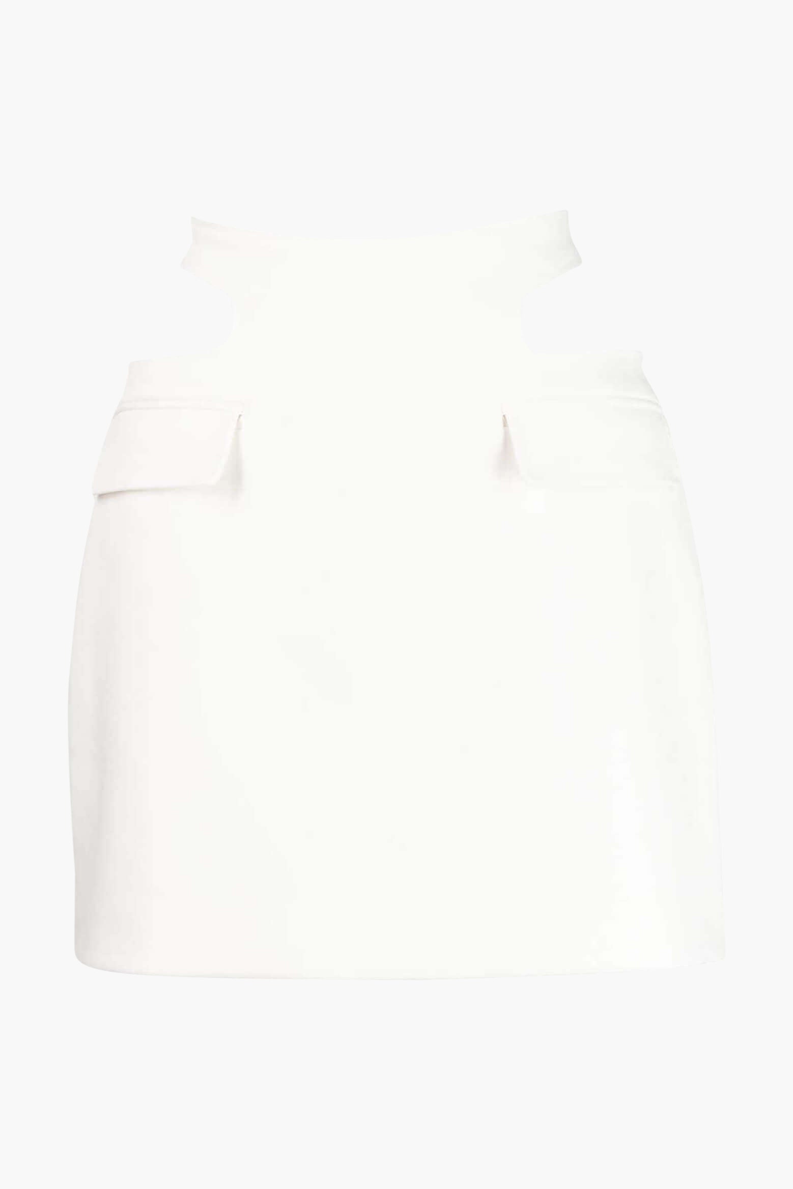 Dion Lee Y-Front Buckle Skirt in Ivory available at The New Trend
