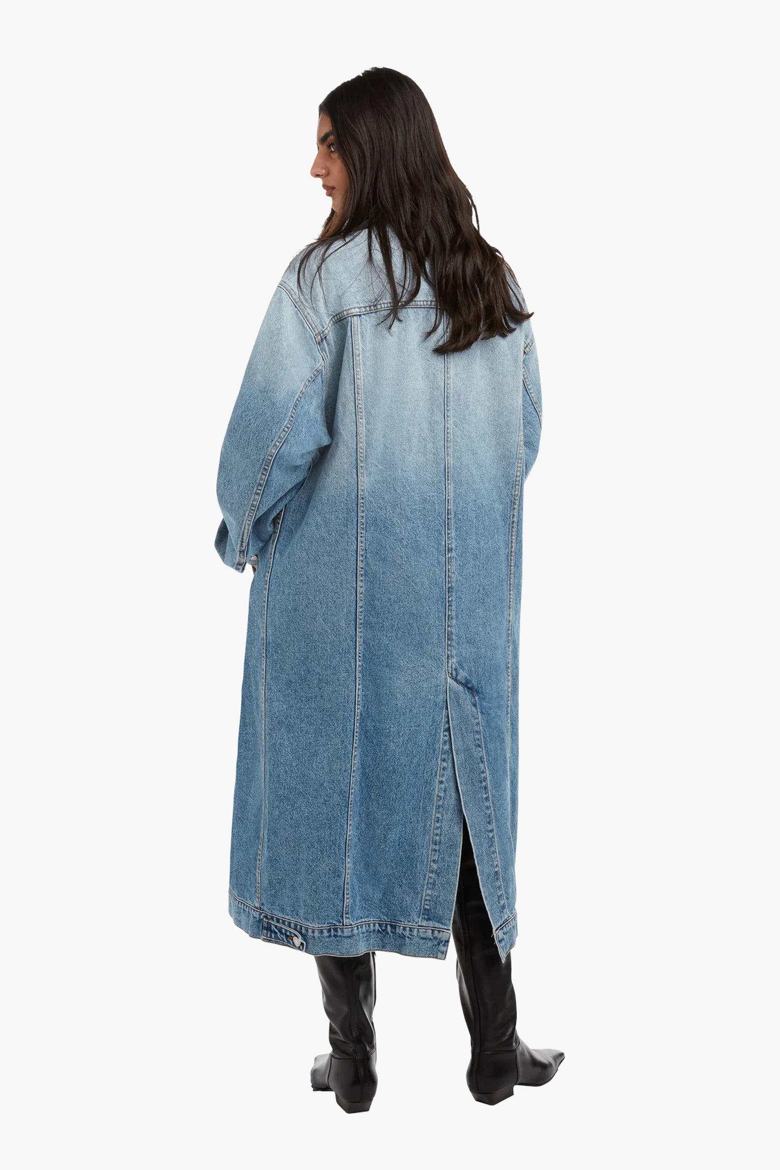 EB Denim Webster Trench in Luca available at The New Trend Australia.
