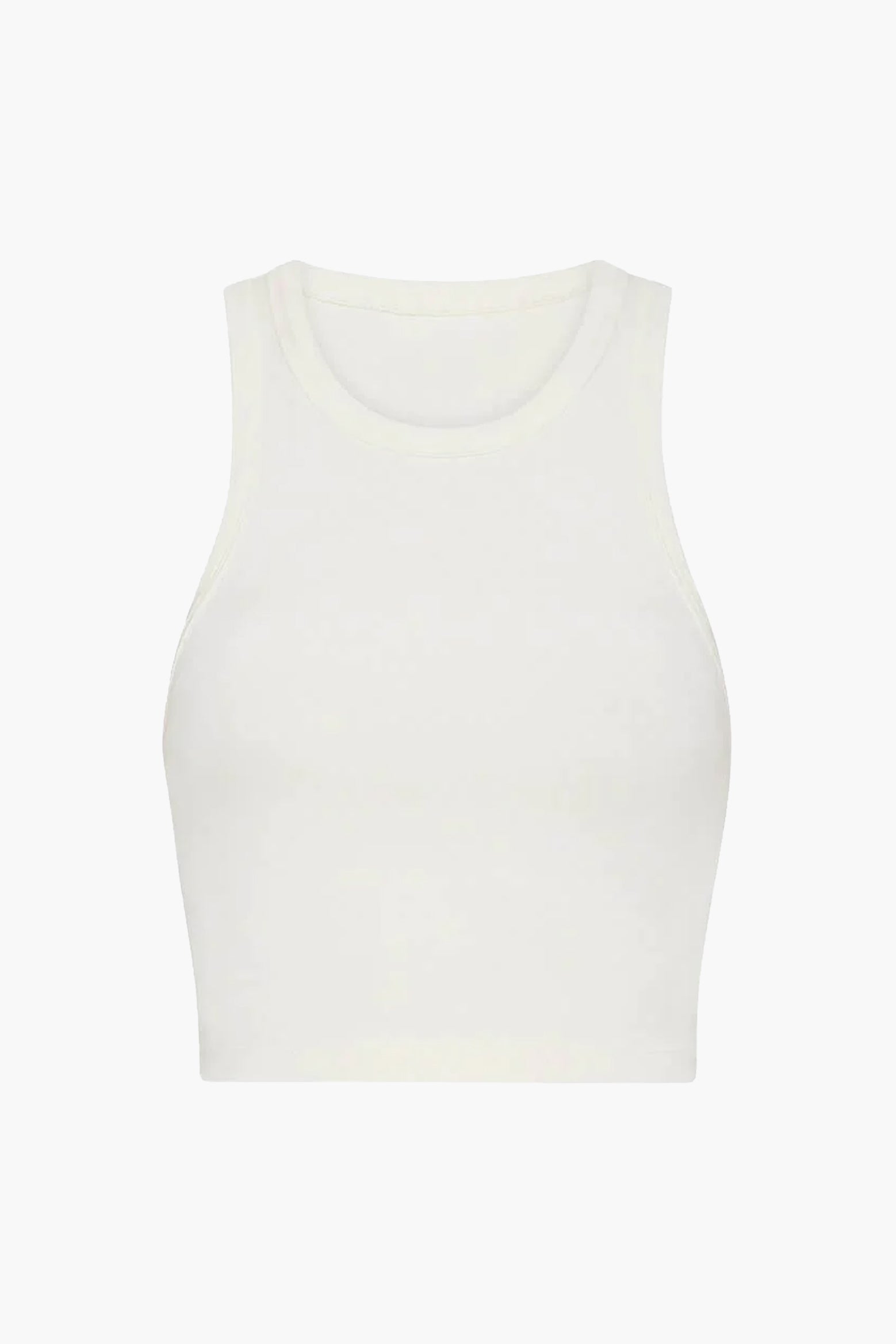 Esse Womens Cropped Tank Top Ivory | TNT The New Trend