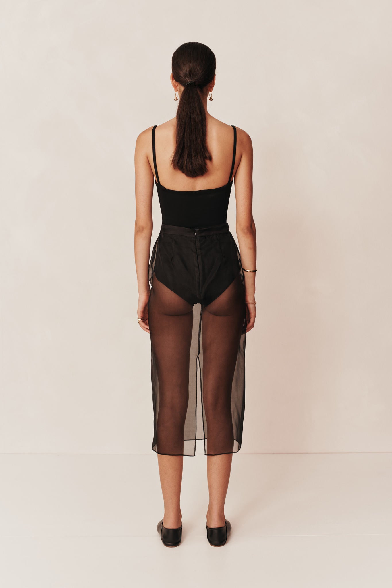 Esse Aire Silk Slip Skirt in Black available at TNT The New Trend Australia.