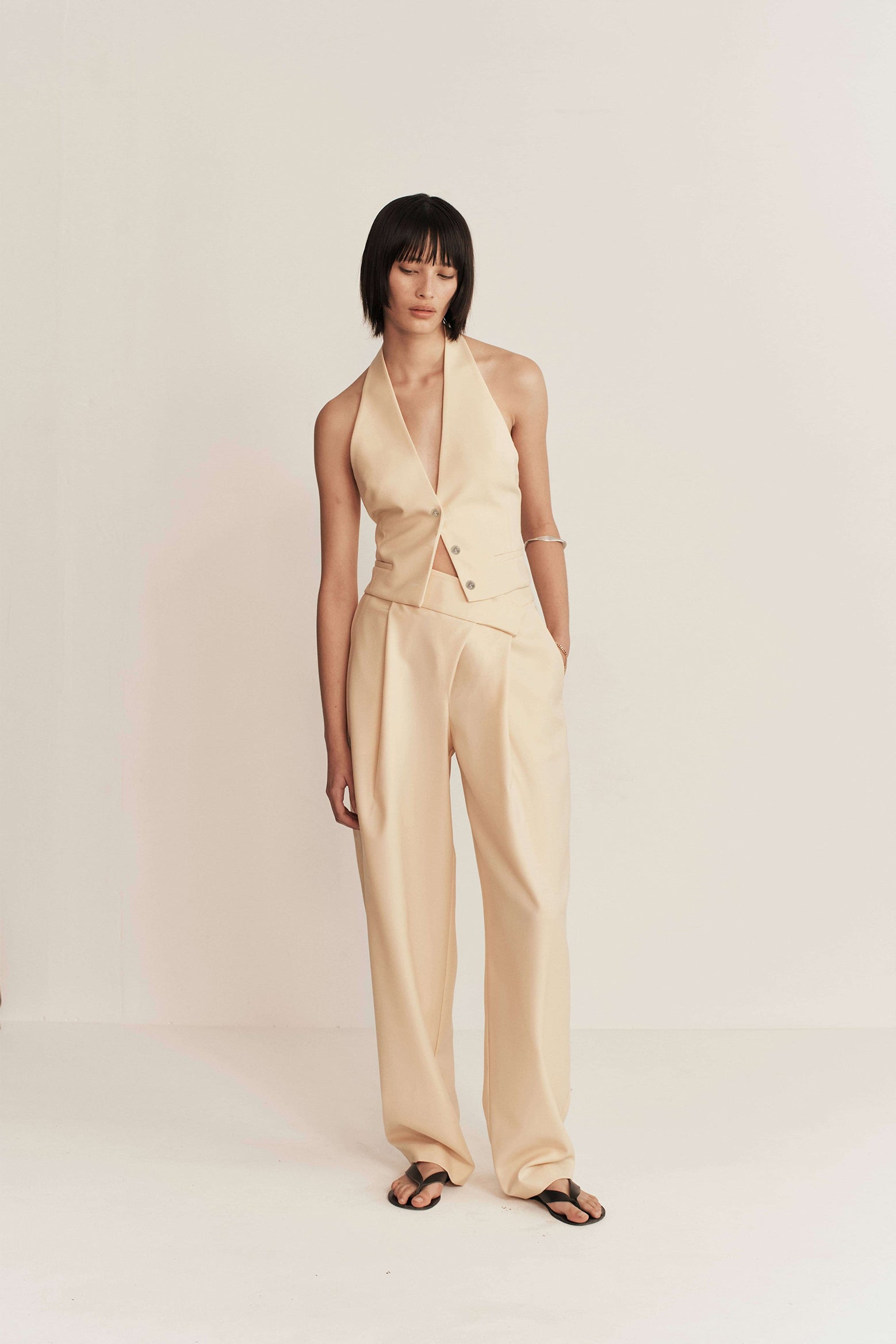 Esse Delphi Tailored Trouser in Butter available at The New Trend Australia.