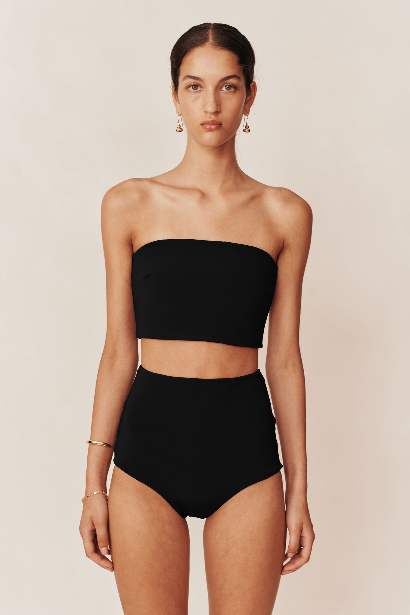 Esse Knit High Waisted Brief in Black available at TNT The New Trend Australia.