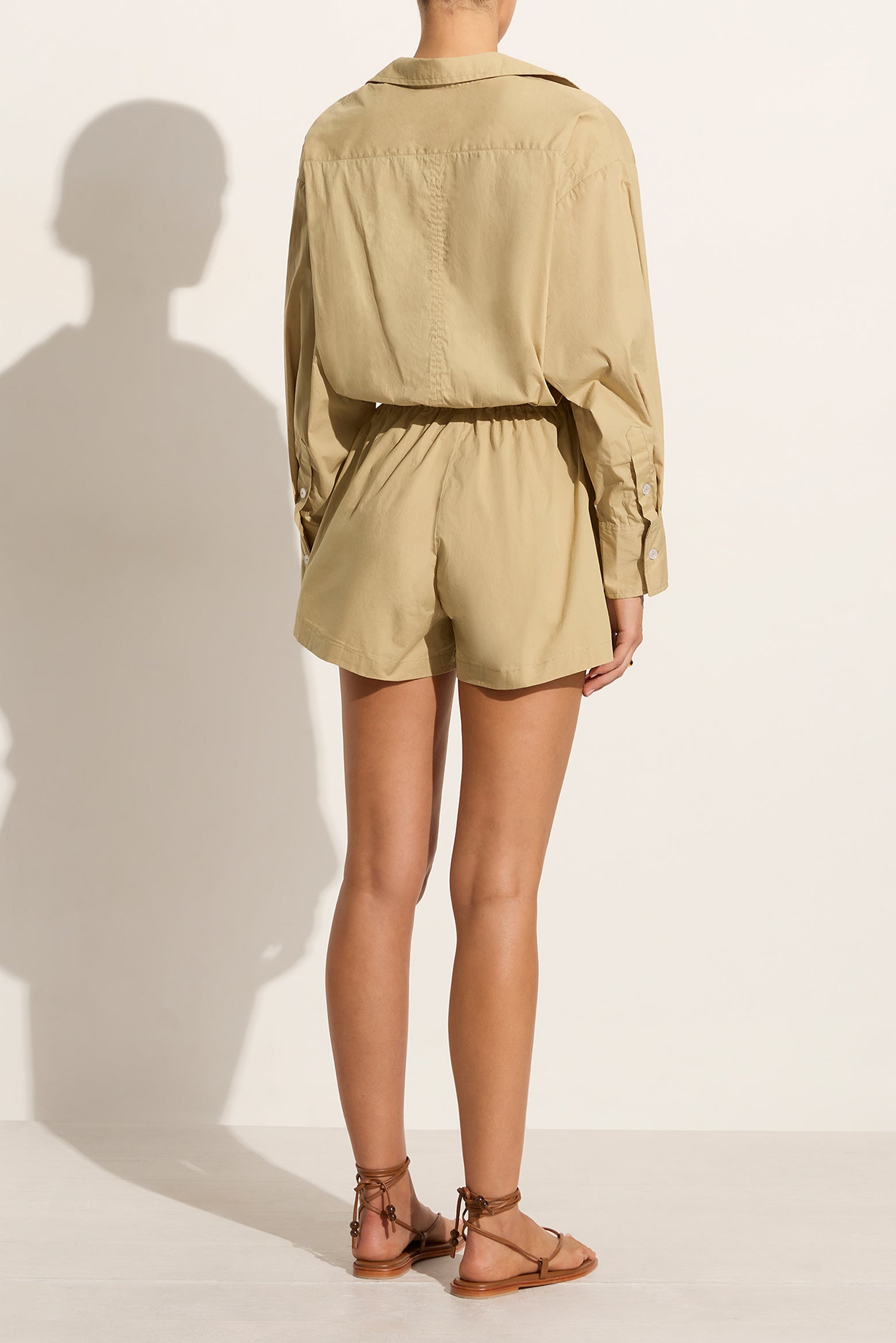 The Faithfull the Brand Isole Playsuit in Basil available at The New Trend Australia