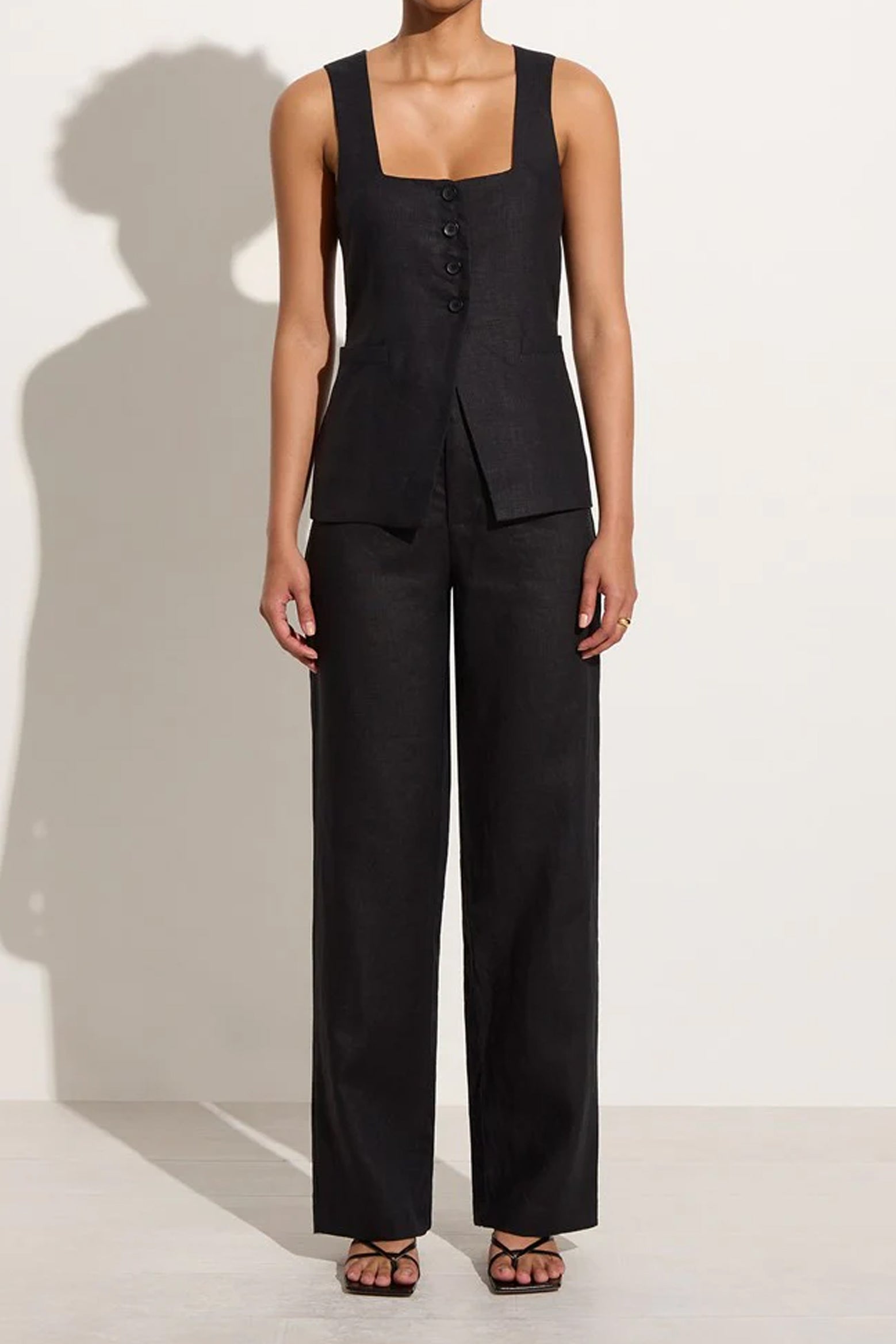 Faithfull The Brand Isotta Pant in Black available at The New Trend Australia.