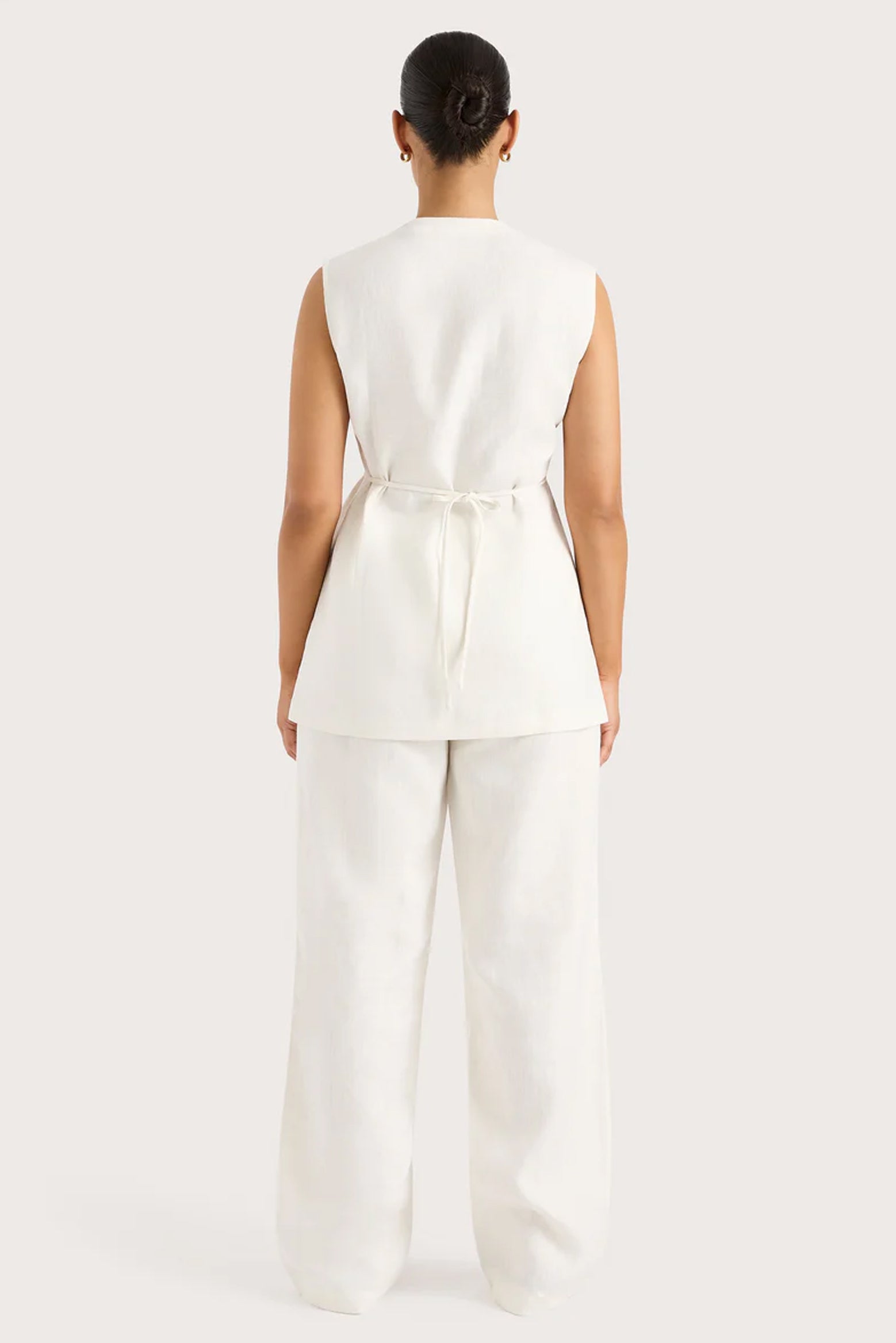 The Faithfull The Brand Lulea Wrap vest in White available at The New Trend Australia